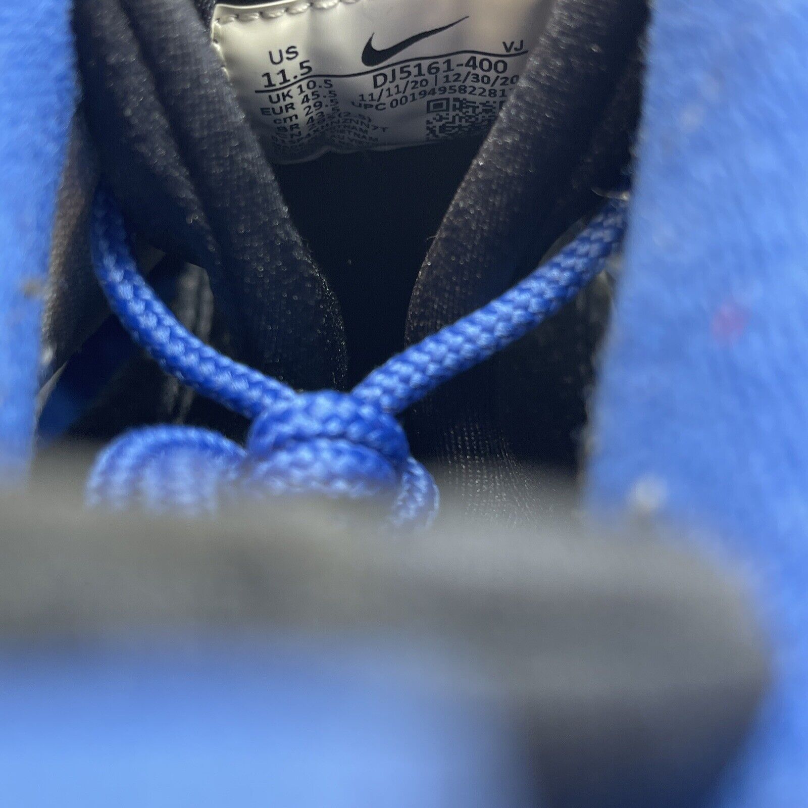 Size 11.5 - Nike Air Griffey Max 1 2021 Varsity Royal White Suede (DJ5161-400)
