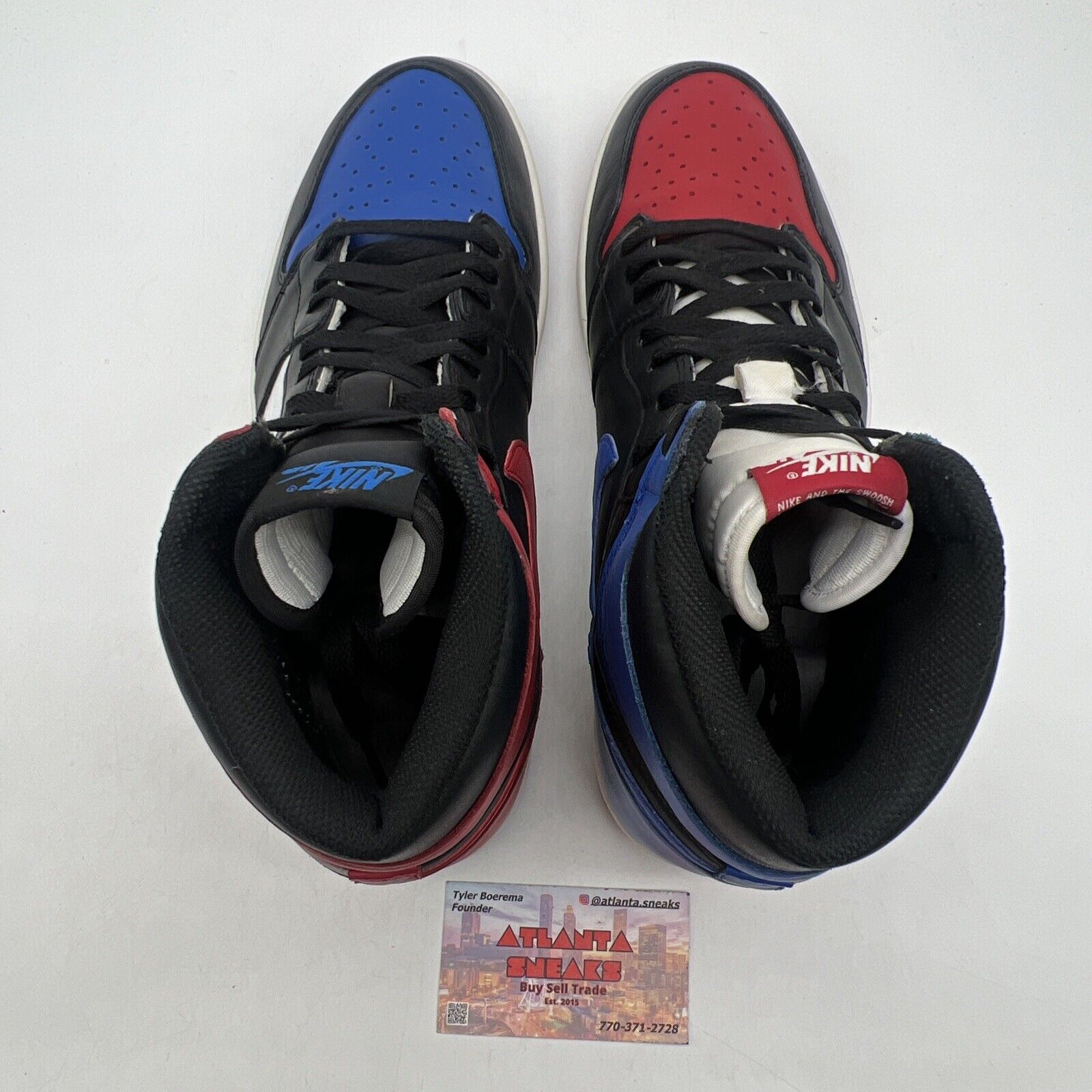 Size 12 - Jordan 1 Retro High OG Top 3 2016 Black White Red Blue (555088-026)