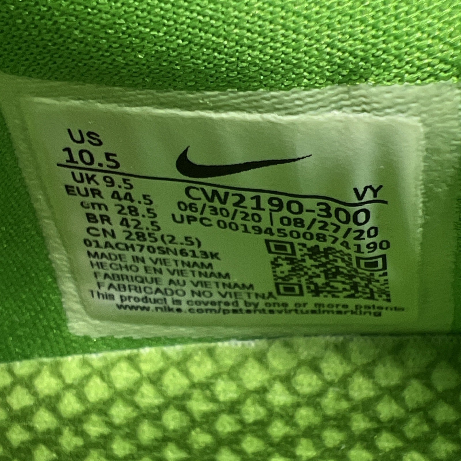 Size 10.5 - Nike Zoom Kobe 6 Protro Low Grinch (CW2190-300)