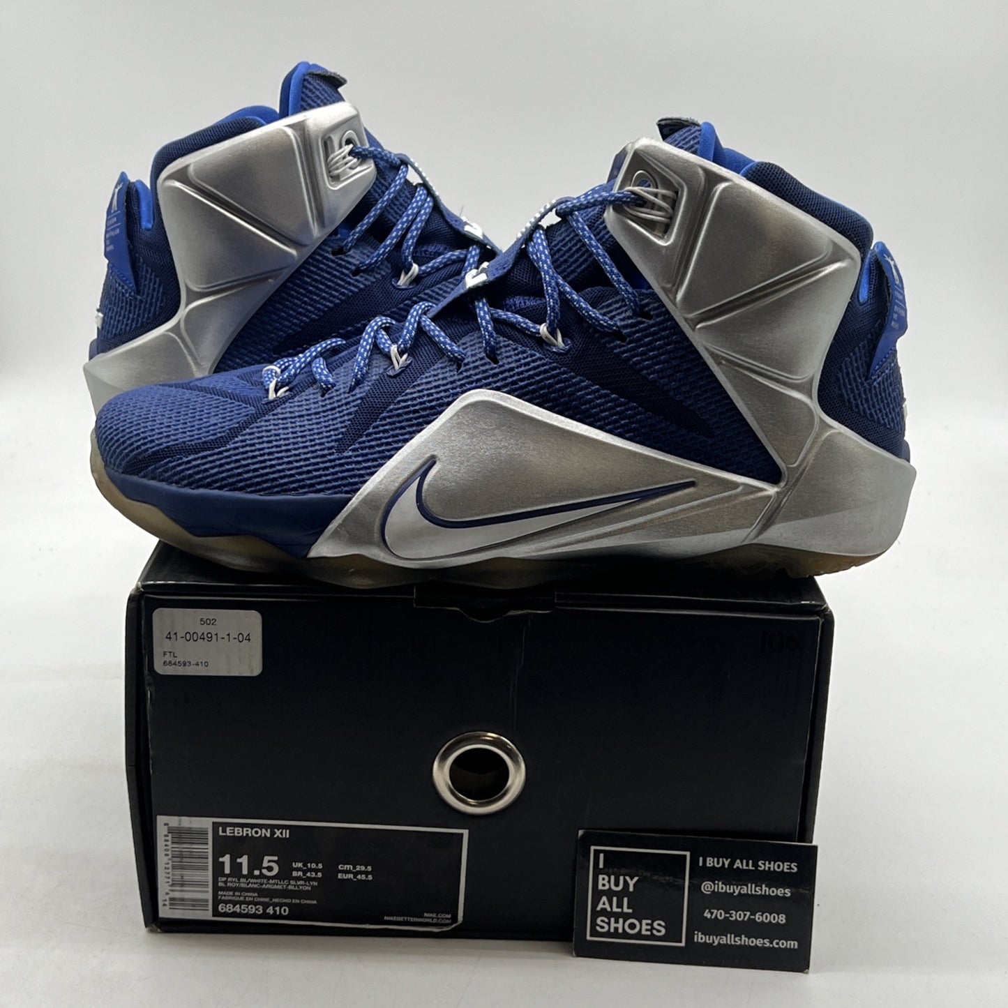 Size 11.5 - Nike LeBron 12 What If? (685593-410)
