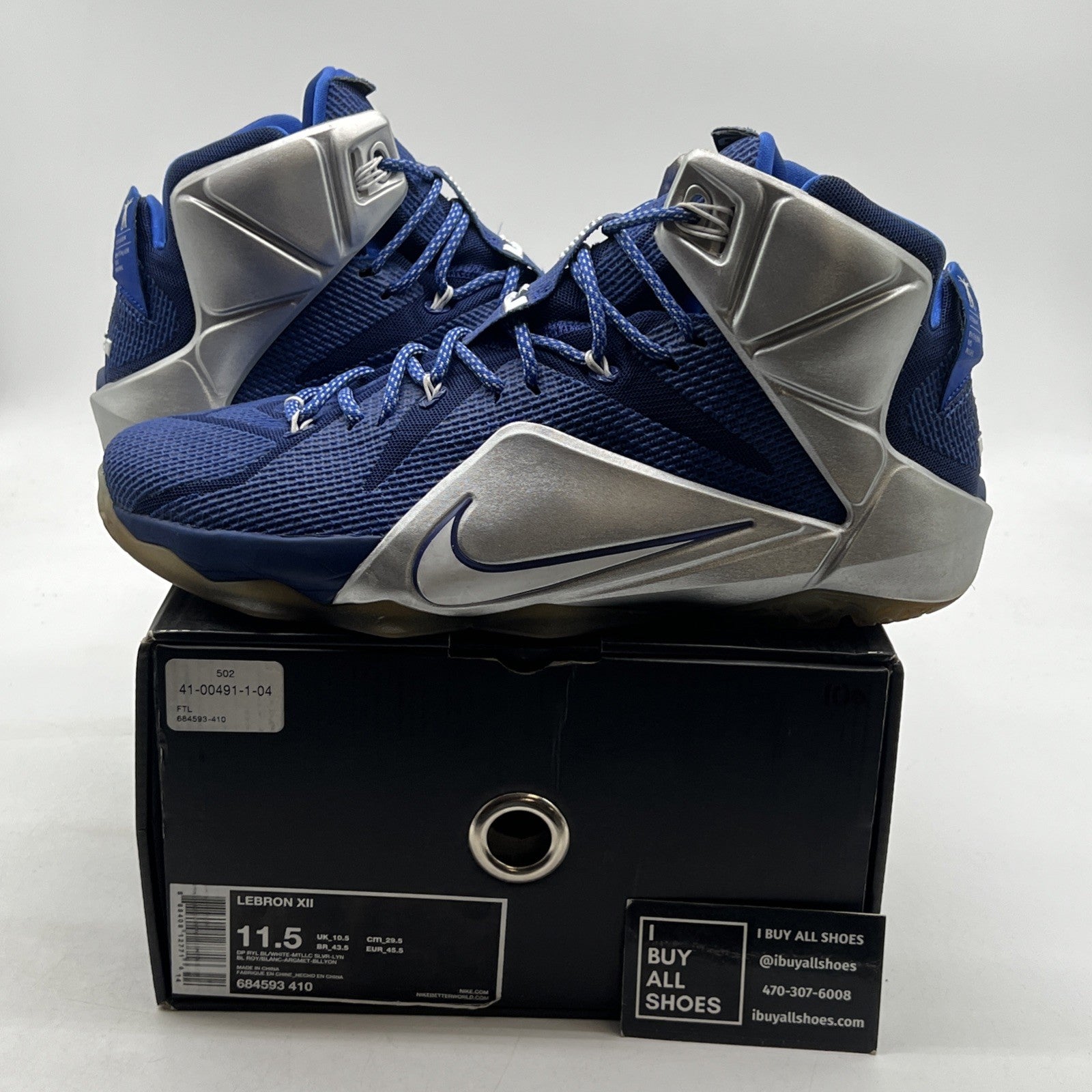 Size 11.5 - Nike LeBron 12 What If? (685593-410)
