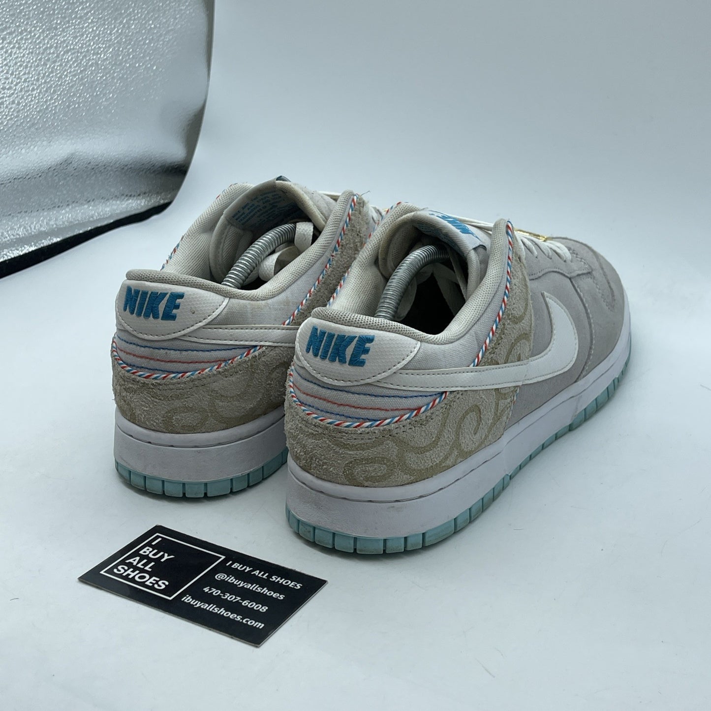 Size 11.5 - Nike Dunk SE Low Barber Shop - Grey Suede Leather (DH7614-500)