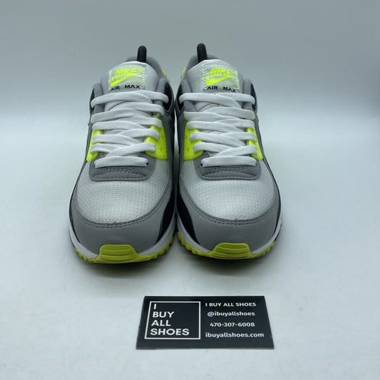 Size 7.5 - Nike Air Max 90 2020 Volt Gray Black Suede Leather (CD0881-103)