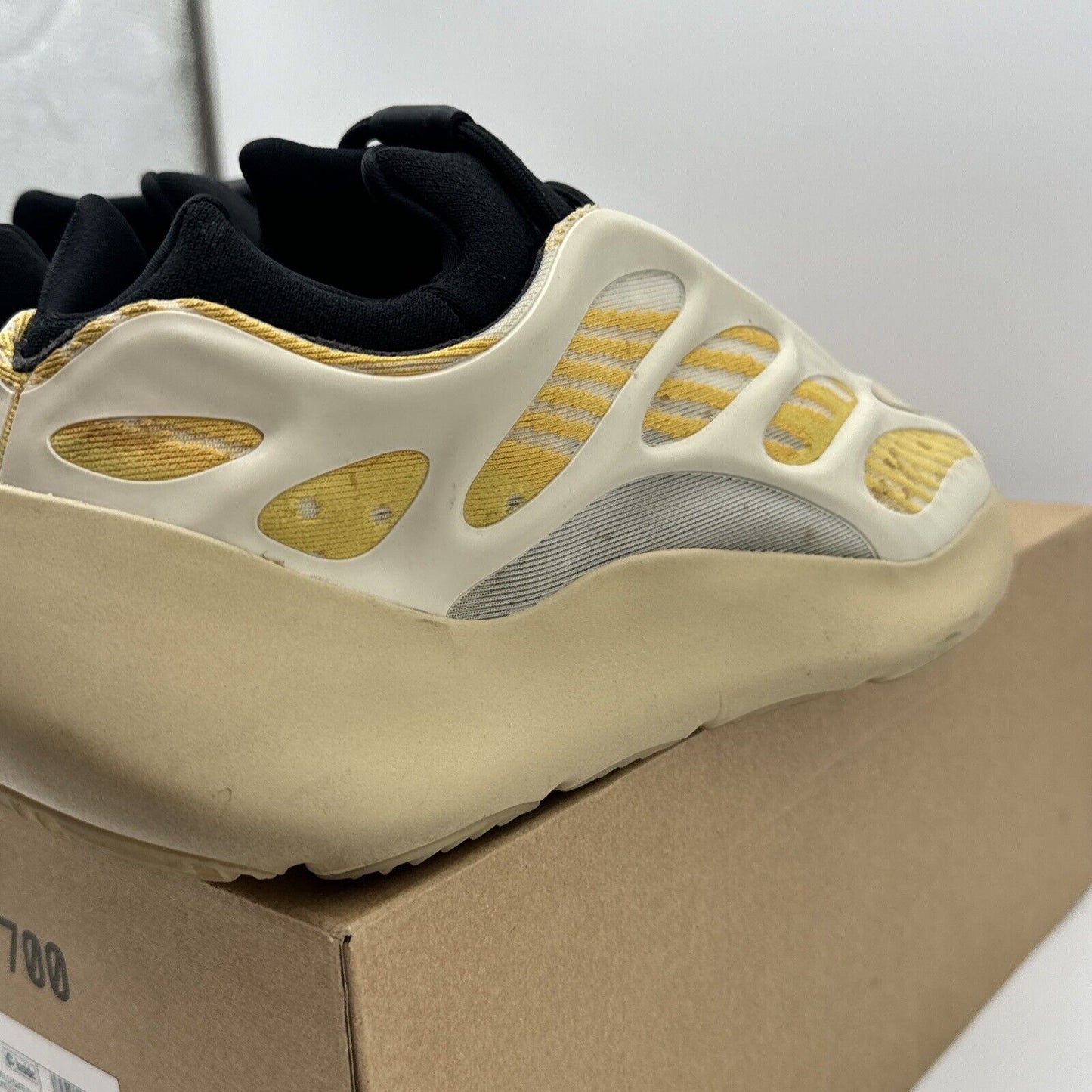 Size 12 - adidas Yeezy 700 V3 Safflower Yellow Black Money Comfy Boost Slip On