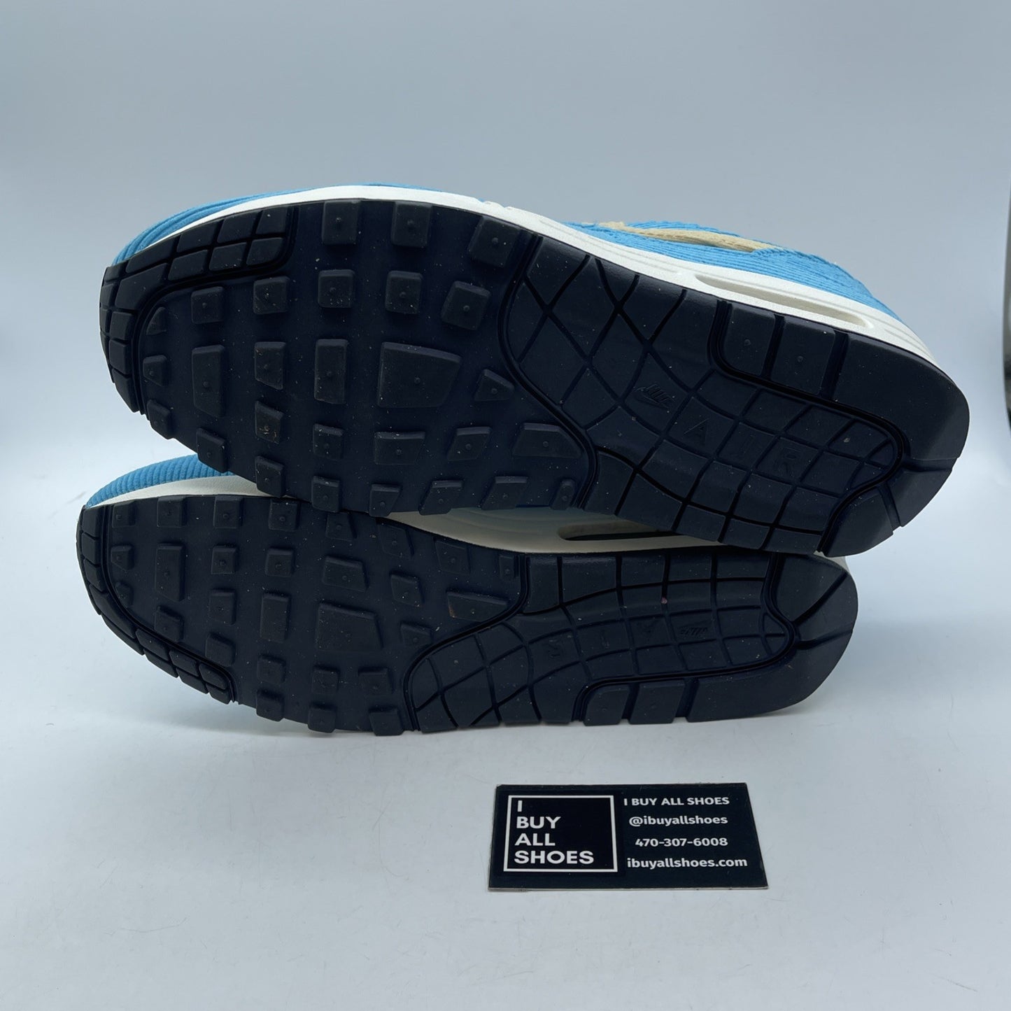Size 9.5 - Nike Air Max 1 Premium Baltic Blue Corduroy Suede (FB8915-400)