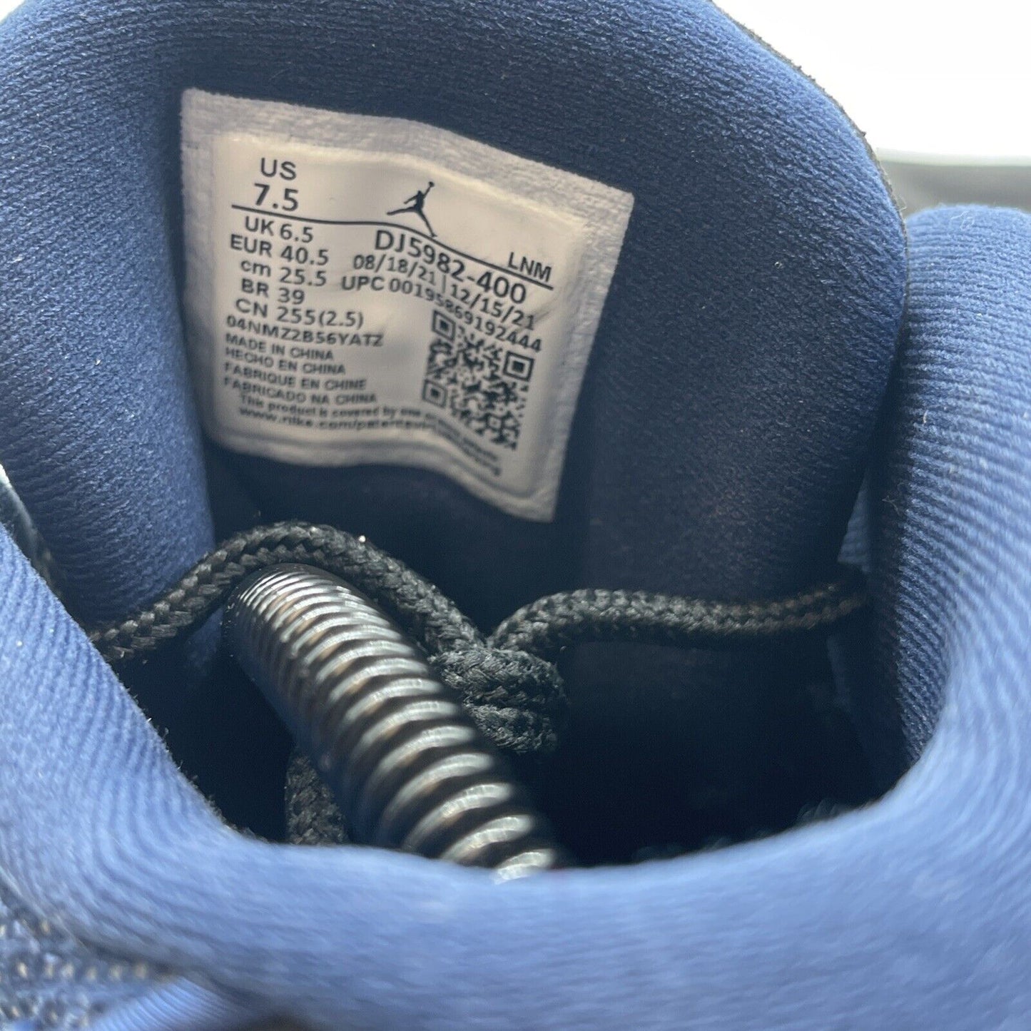Size 7.5 - Jordan 13 Navy Blue Black White Suede (DJ5982-400)