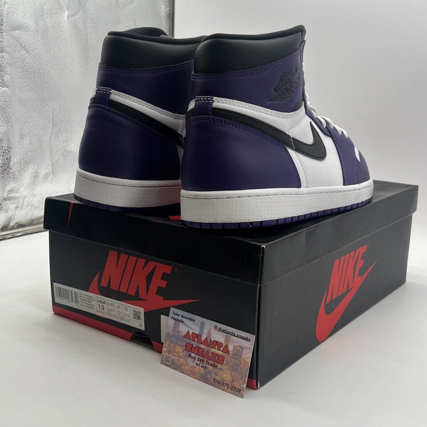 Size 13 - Air Jordan 1 Retro OG High Court Purple 2.0 (555088-500)