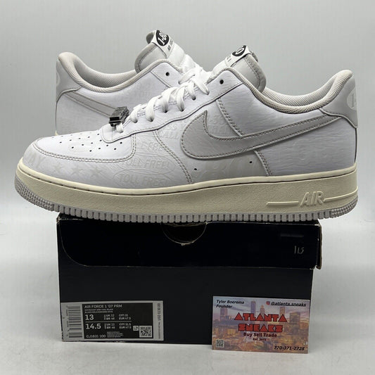 Size 13 - Nike Air Force 1 '07 Premium 1-800 Toll Free White (CJ1631-100)