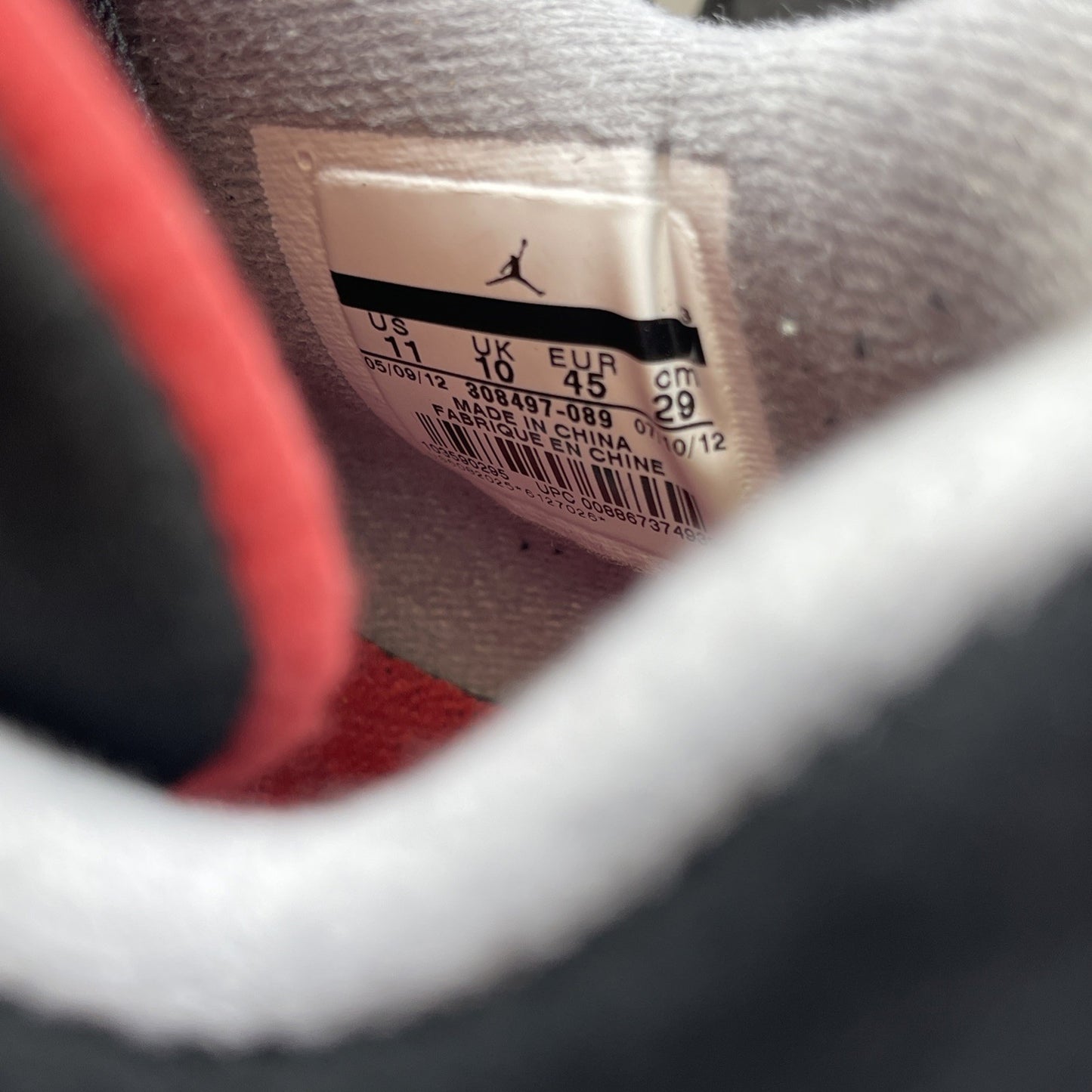Size 11 - Jordan 4 Retro bred Black Red Suede (308497-089)