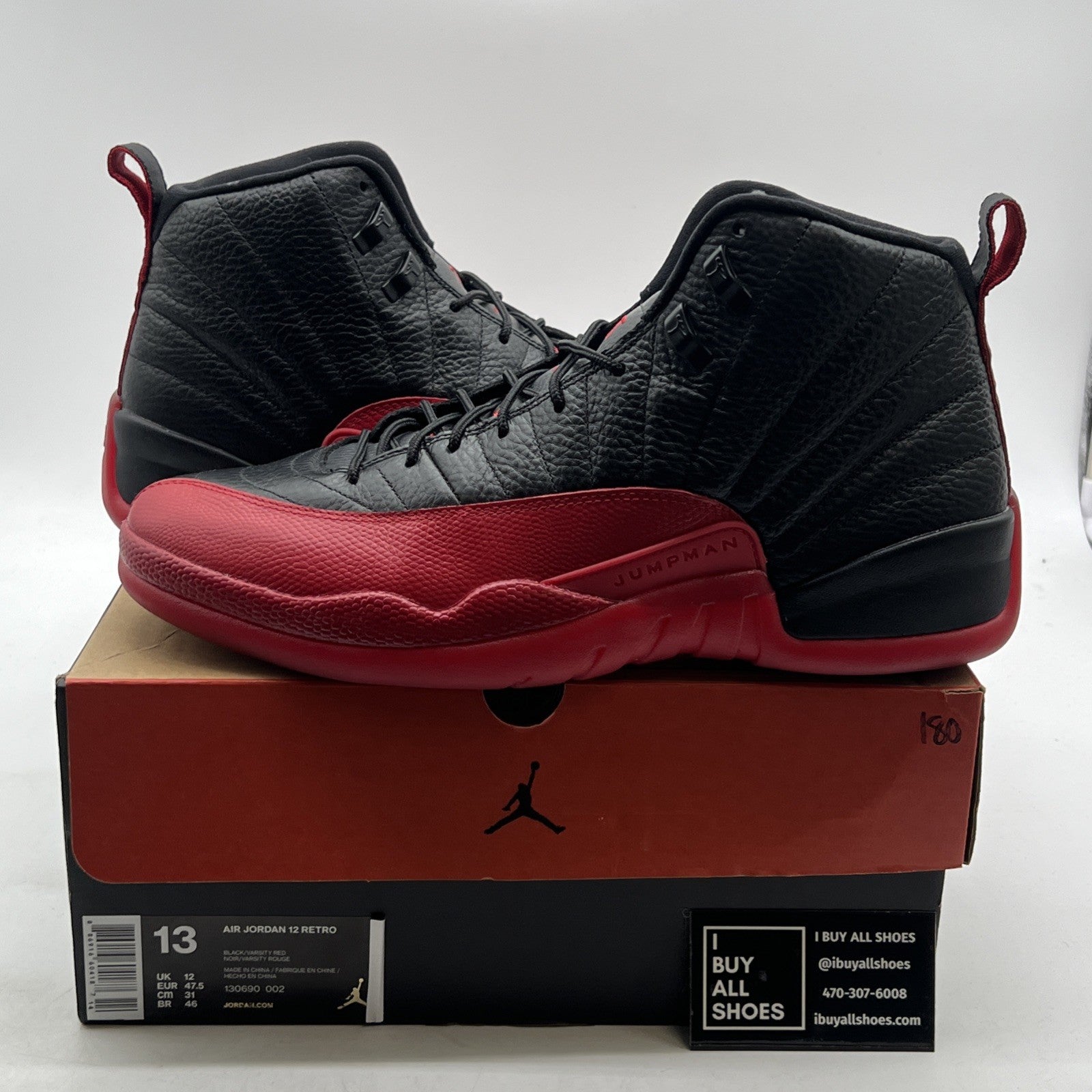 Size 13 - Air Jordan 12 Retro Mid Flu Game (130690-002)