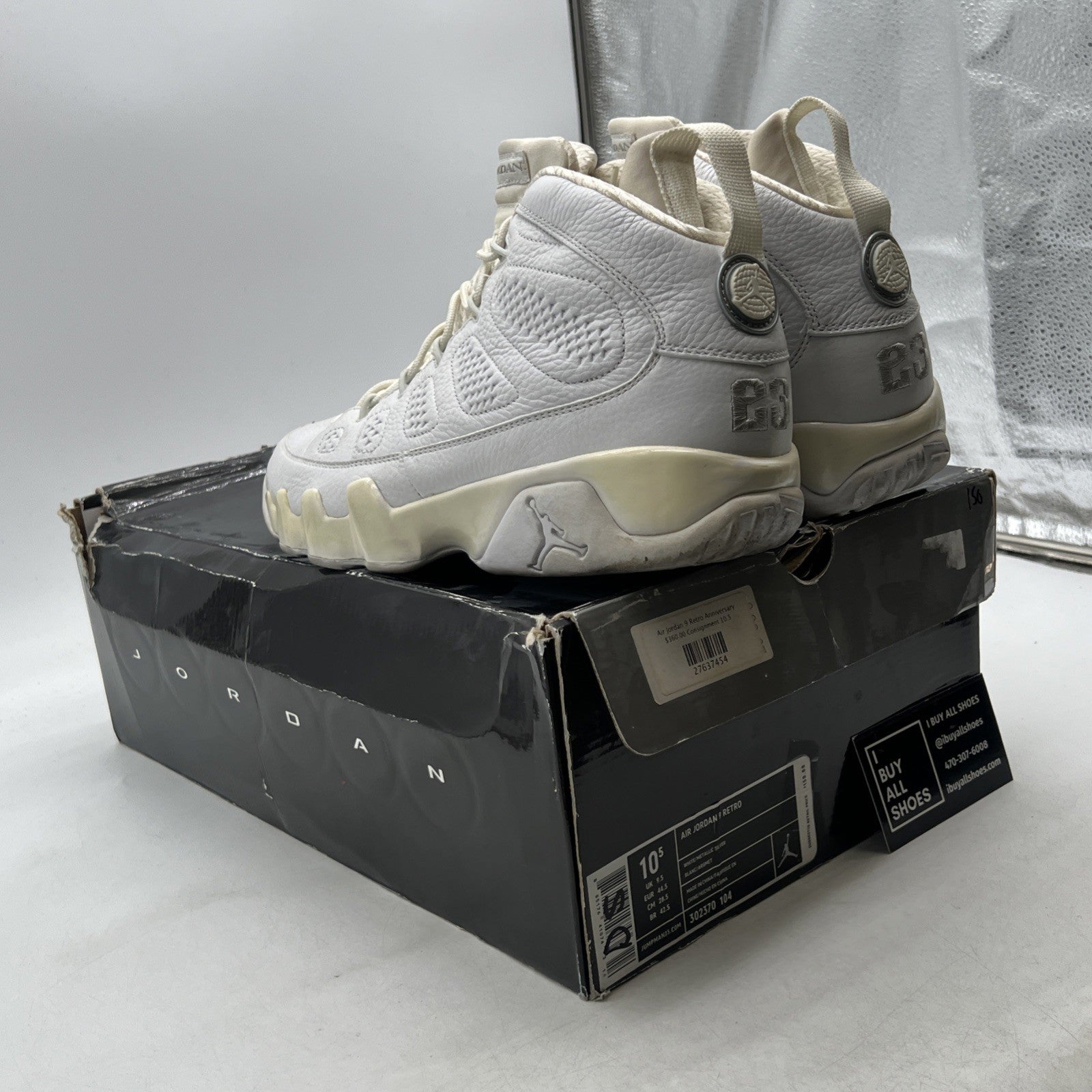 Size 10.5 - Air Jordan 9 Retro 25th Anniversary (302370-104)