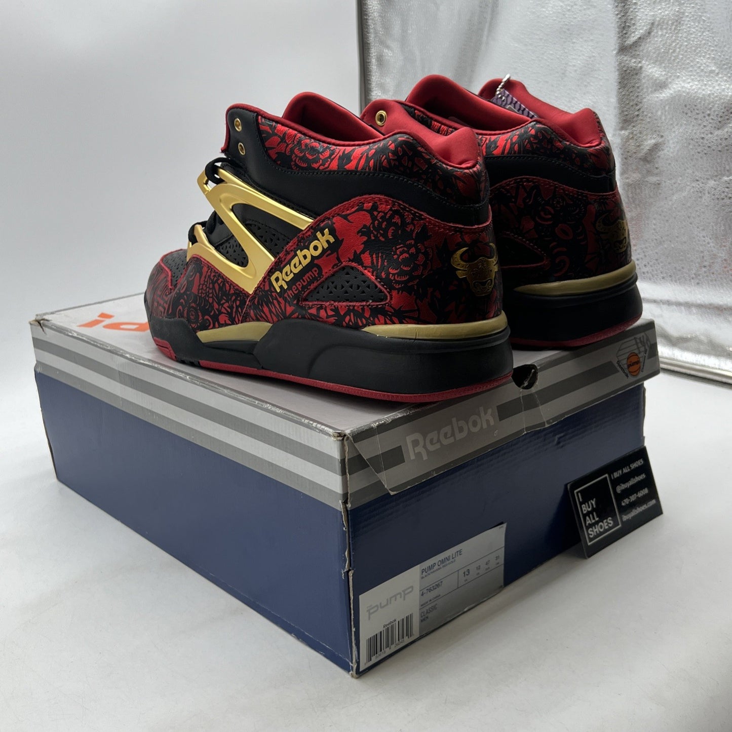 Size 13 - Reebok Pump Omni Lite Year of the Ox Edition Black (4-763267)