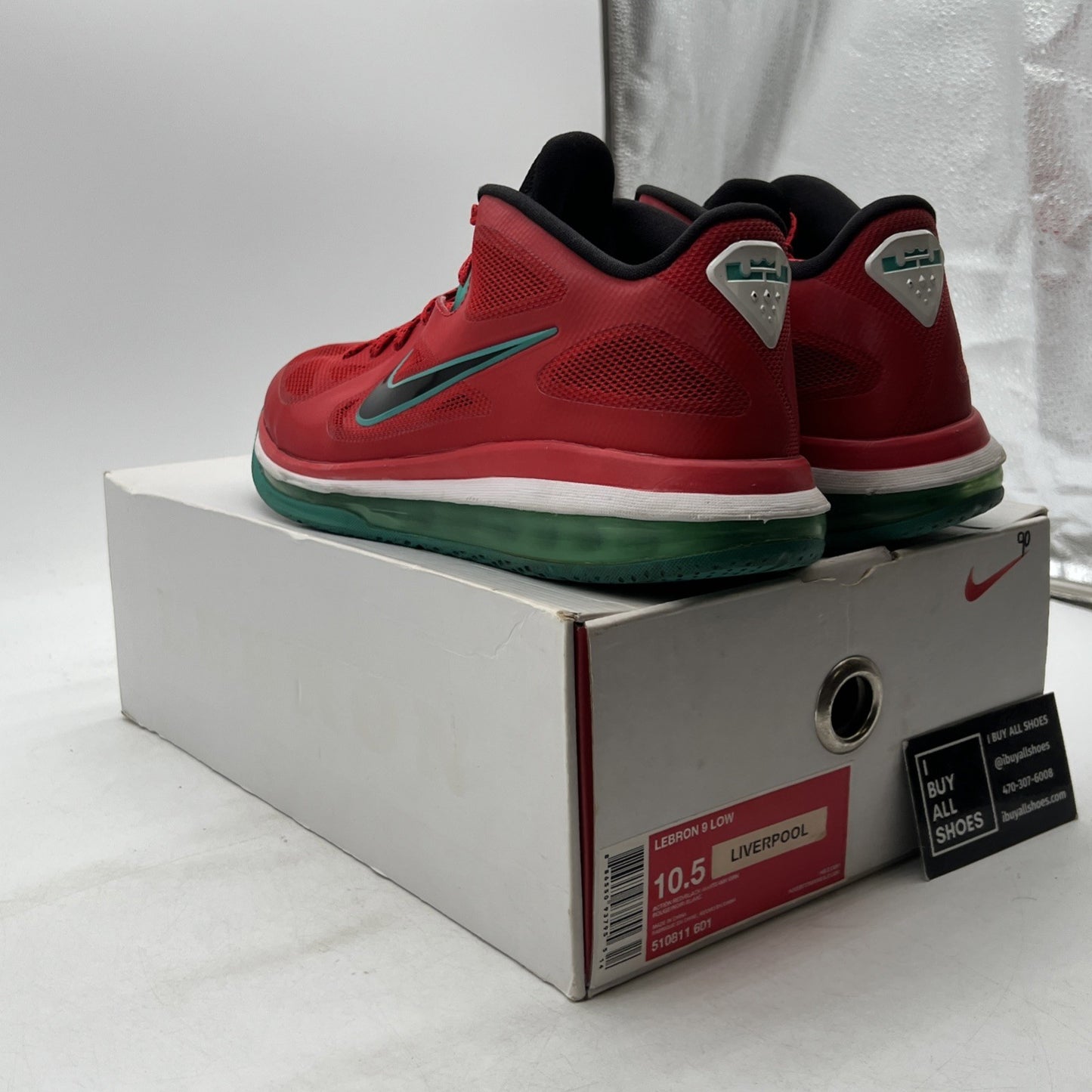 Size 10.5 - Nike LeBron 9 Low Liverpool (510811-601)