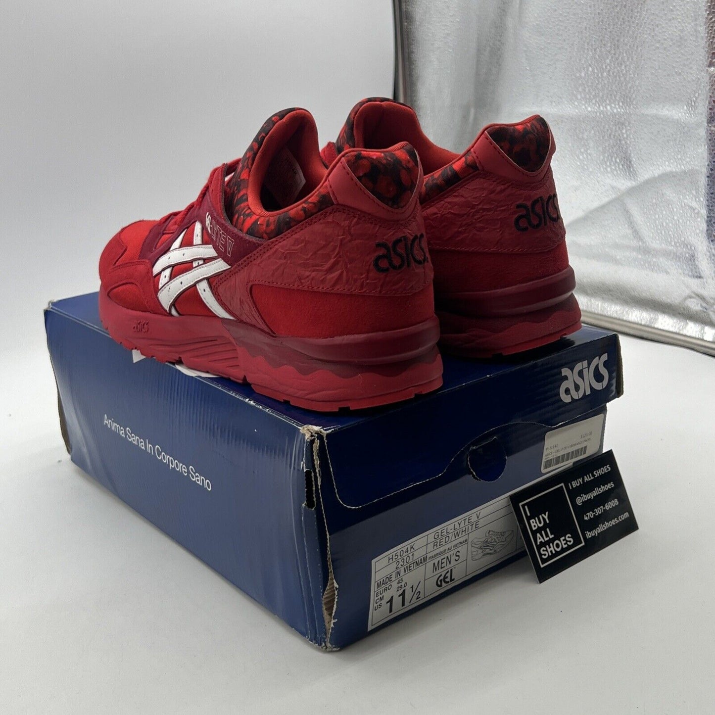 Size 11.5 - ASICS GEL-LYTE V Valentine's Day 4 H556L BE MINE W