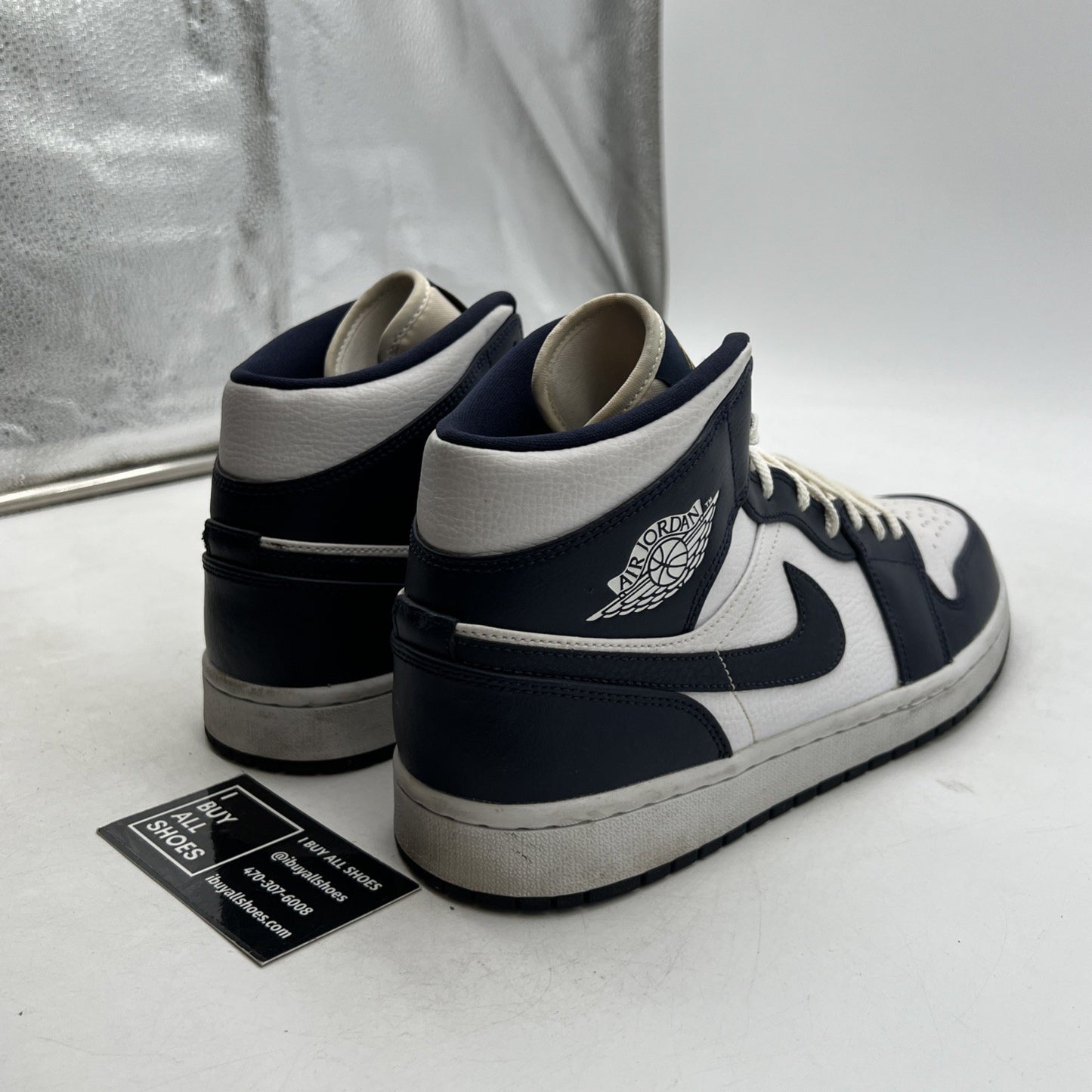 Size 10.5 - Air Jordan 1 Mid Obsidian (554724-174)