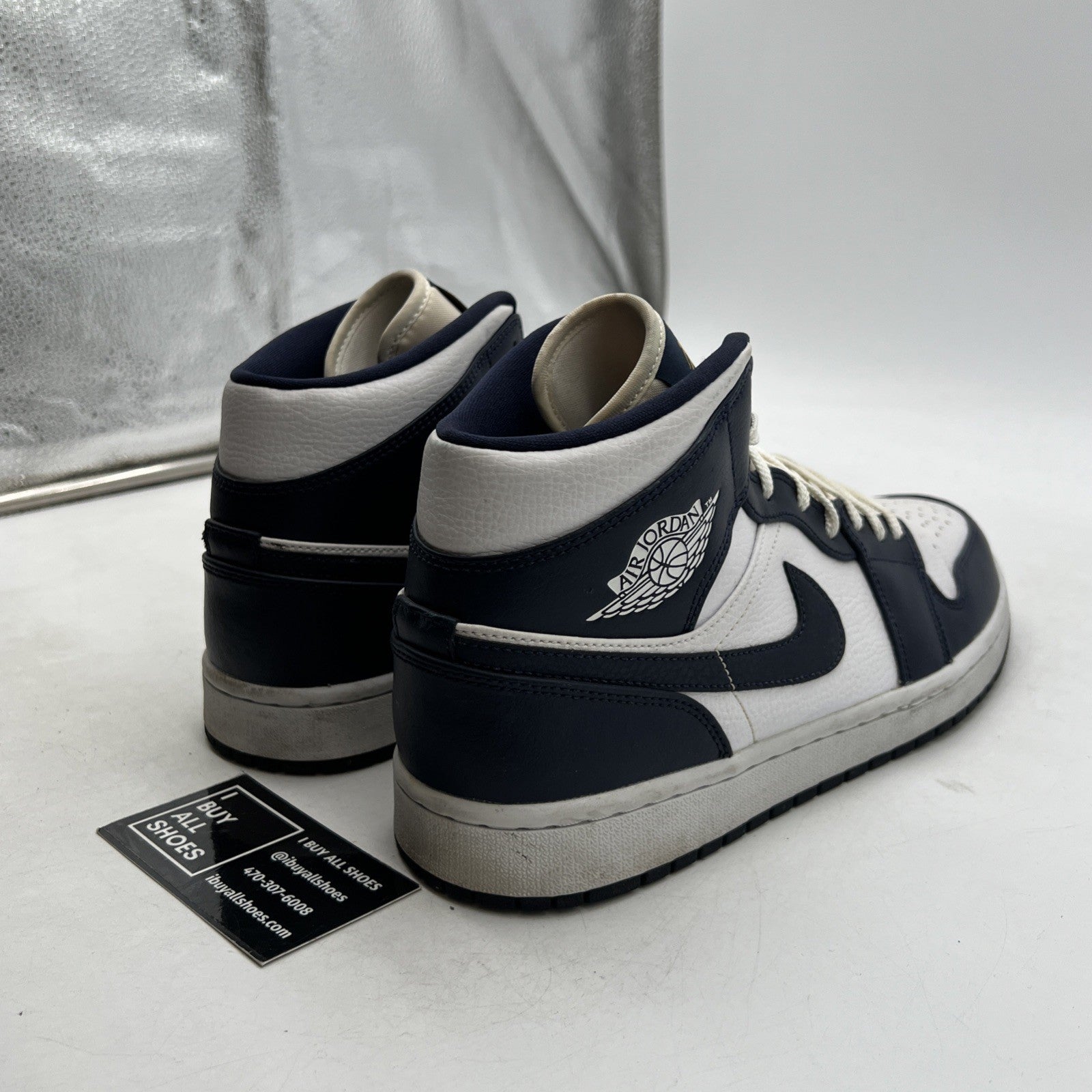 Size 10.5 - Air Jordan 1 Mid Obsidian (554724-174)