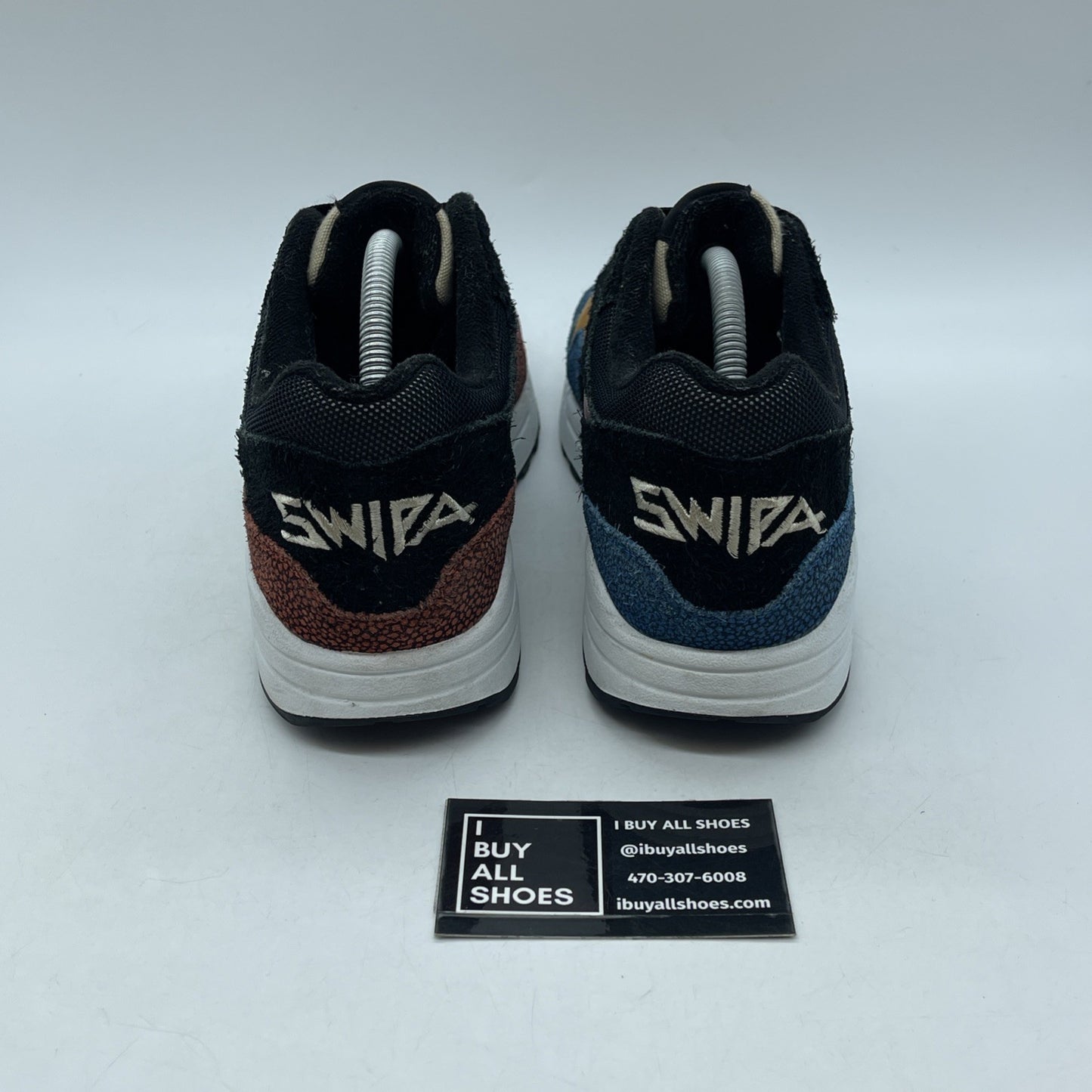 Size 9.5 - Nike De'Aaron Fox x Air Max 1 Swipa Black Blue Red (CJ9746-001)