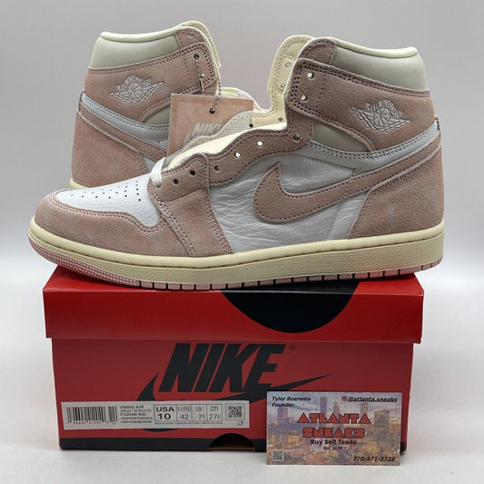 Size 10W - Air Jordan 1 Retro OG High Washed Pink Suede White (FD2596-600)