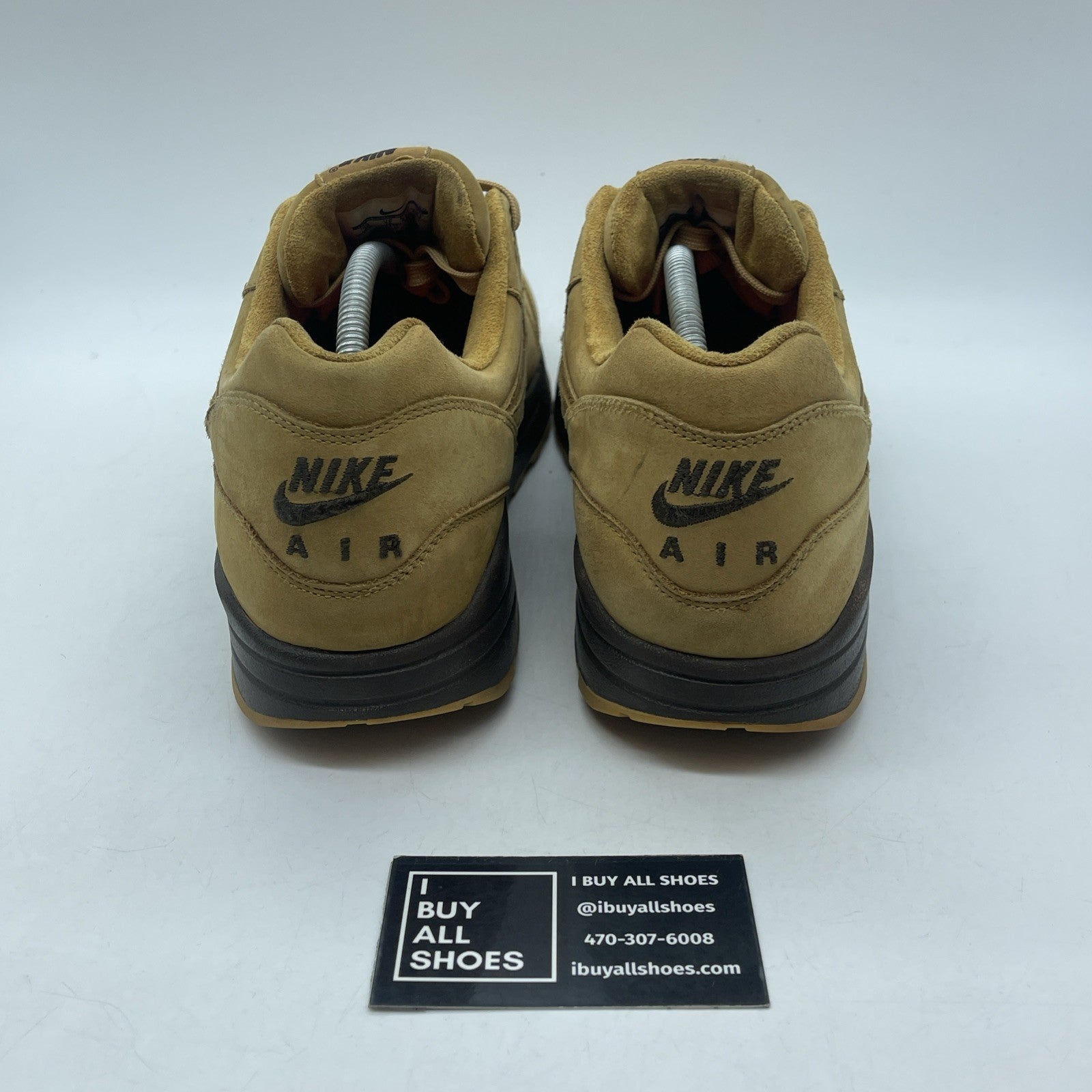 Size 13 - Nike Air Max 1 QS Flax Brown Suede (704997-200)