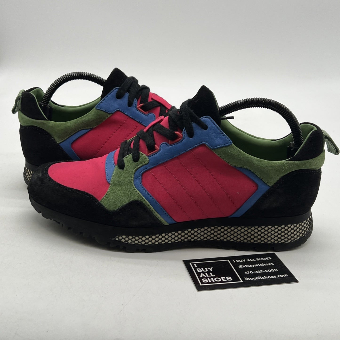Size 8G - Gucci Multicolor Suede and Nylon Icaro Sneakers