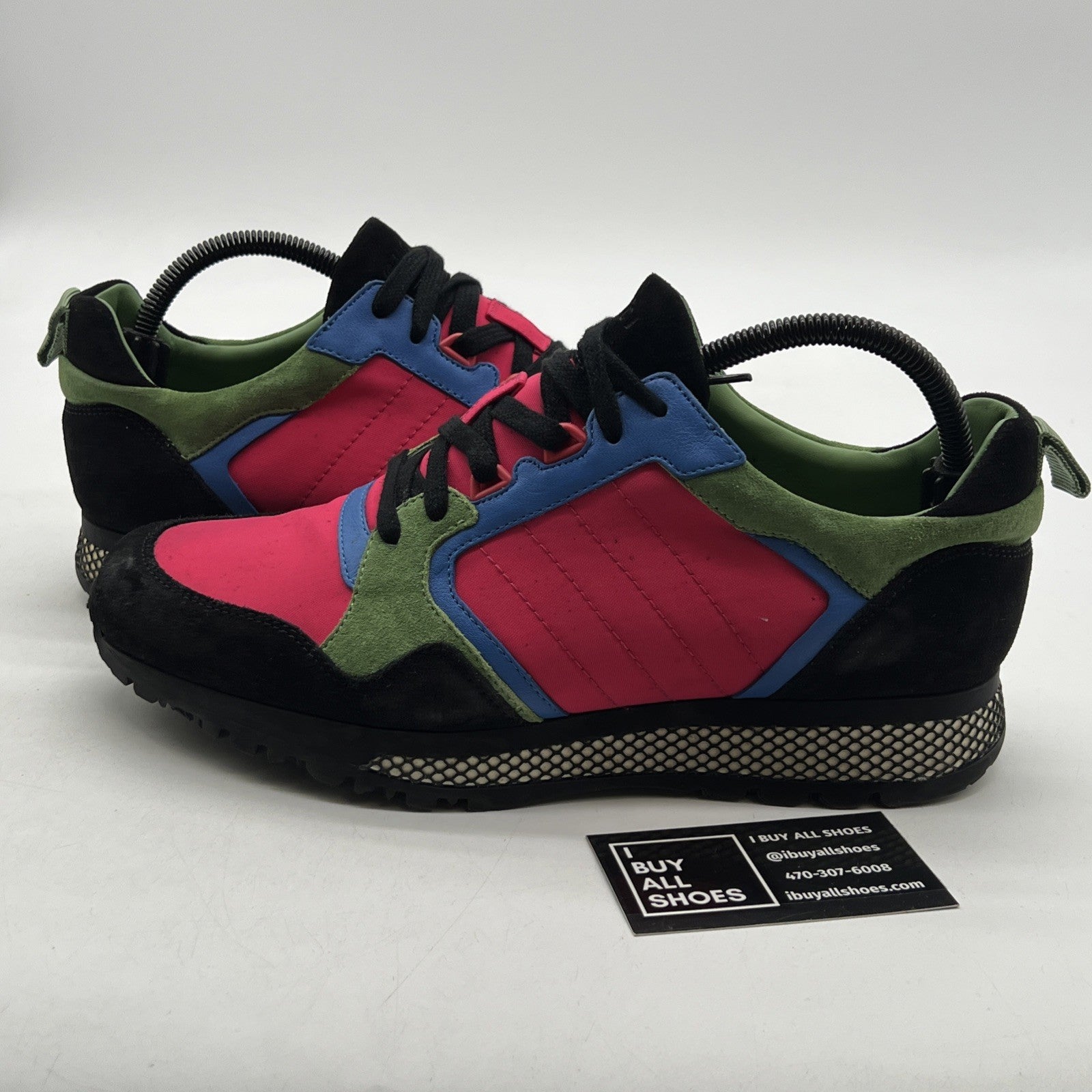 Size 8G - Gucci Multicolor Suede and Nylon Icaro Sneakers