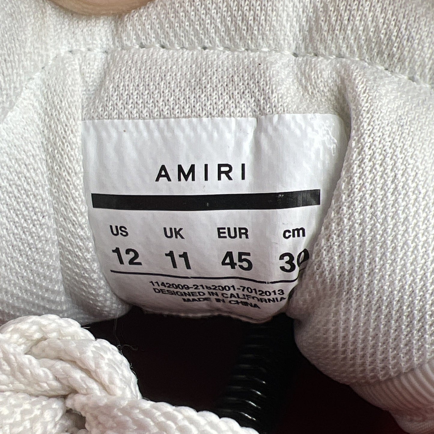 Size 12 - AMIRI Skeleton Top High White / Red Skeleton Sneakers