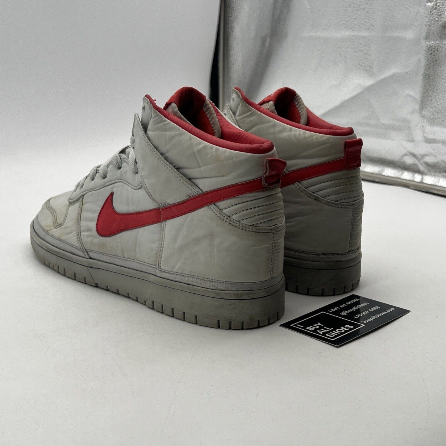 Size 9.5 - Nike Dunk Nylon Premium High Gray (35713-062)