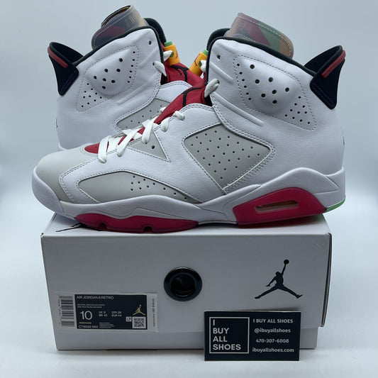 Size 10 - Air Jordan 6 Retro Hare Grey White Suede Leather (CT8529-062)