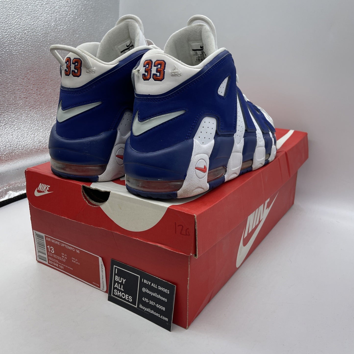Size 13 - Nike Air More Uptempo Knicks (921948-101)
