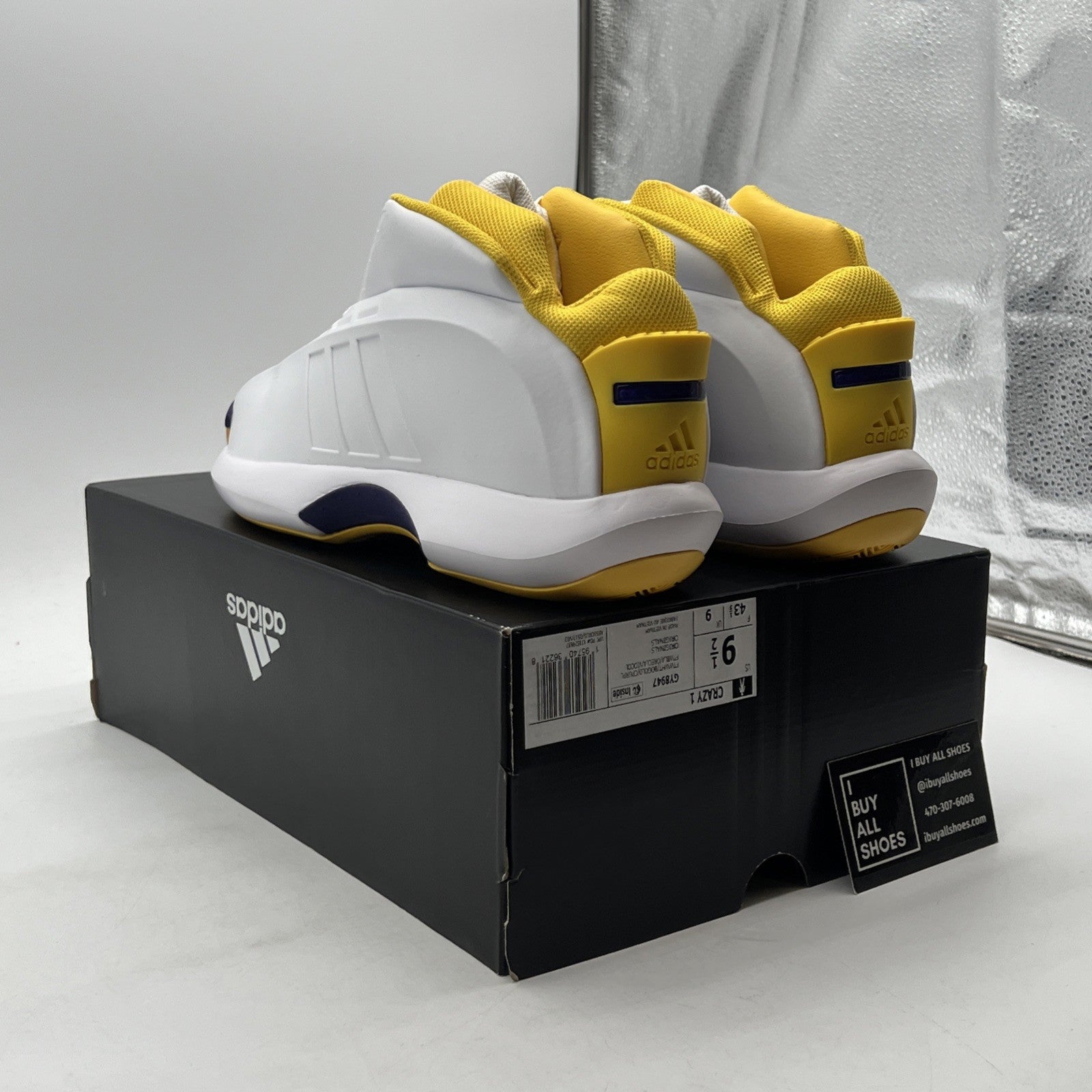 Size 9.5 - ADIDAS Crazy 1 Kobe Bryant Sneakers Lakers (GY9847)
