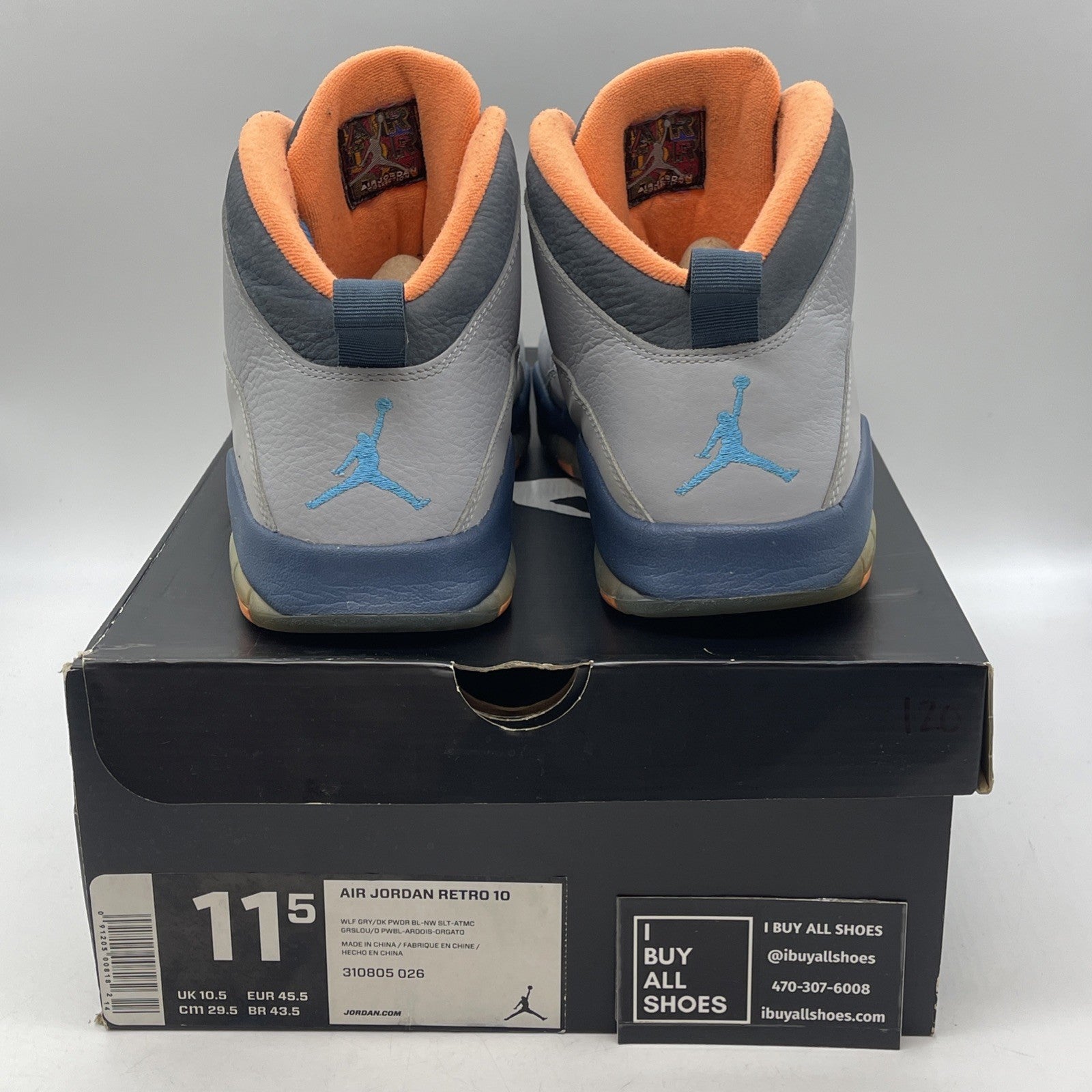 Size 11.5 - Air Jordan 10 Retro Bobcats (310805-026)