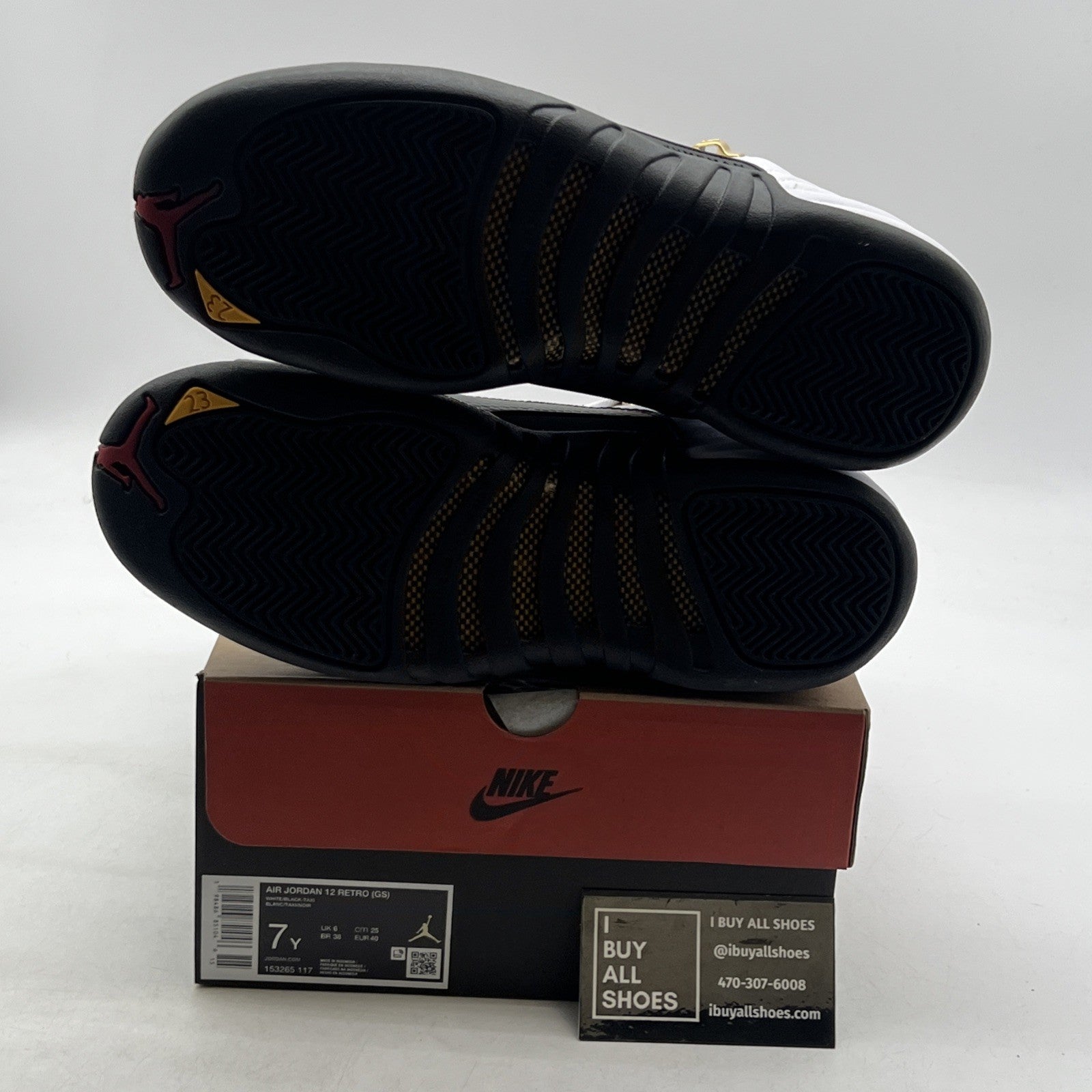 Size 7Y- Air Jordan 12 Retro 2025 Taxi (153265-117)