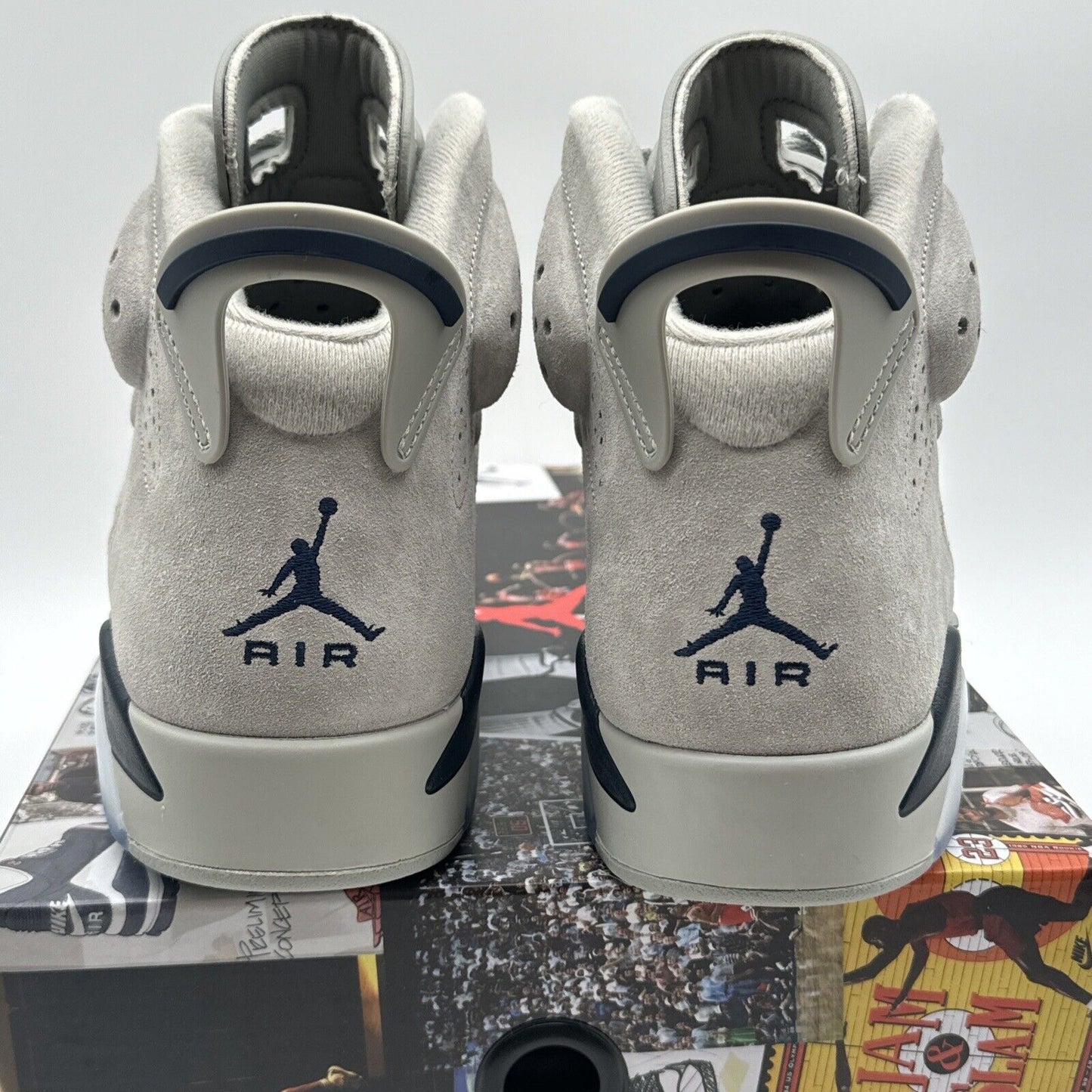 Size M 9.5 Air Jordan 6 Retro Georgetown CT8529-012 Magnet Grey College New