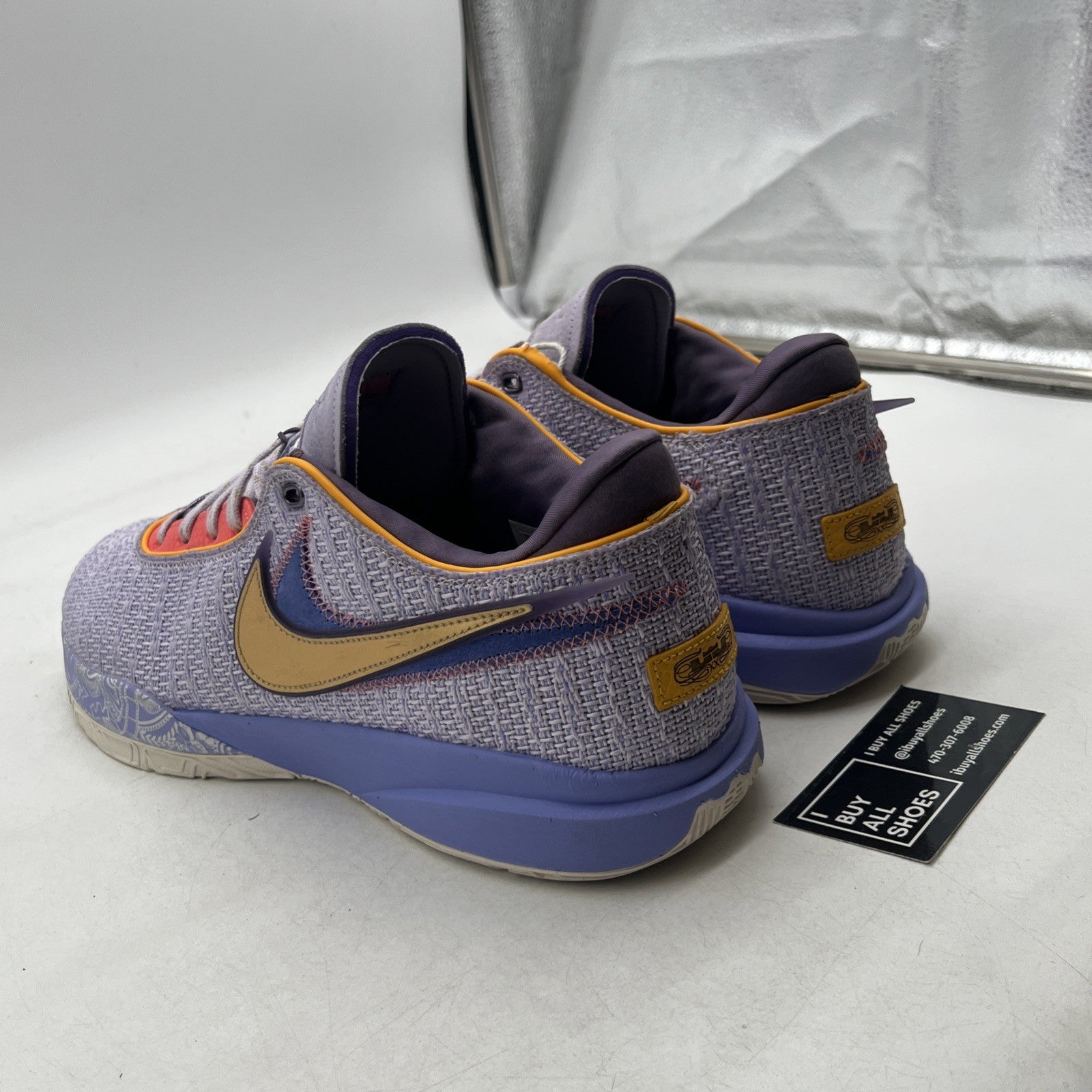 Size 14 - Nike LeBron 20 Low Purple And Gold (DJ5423-500)