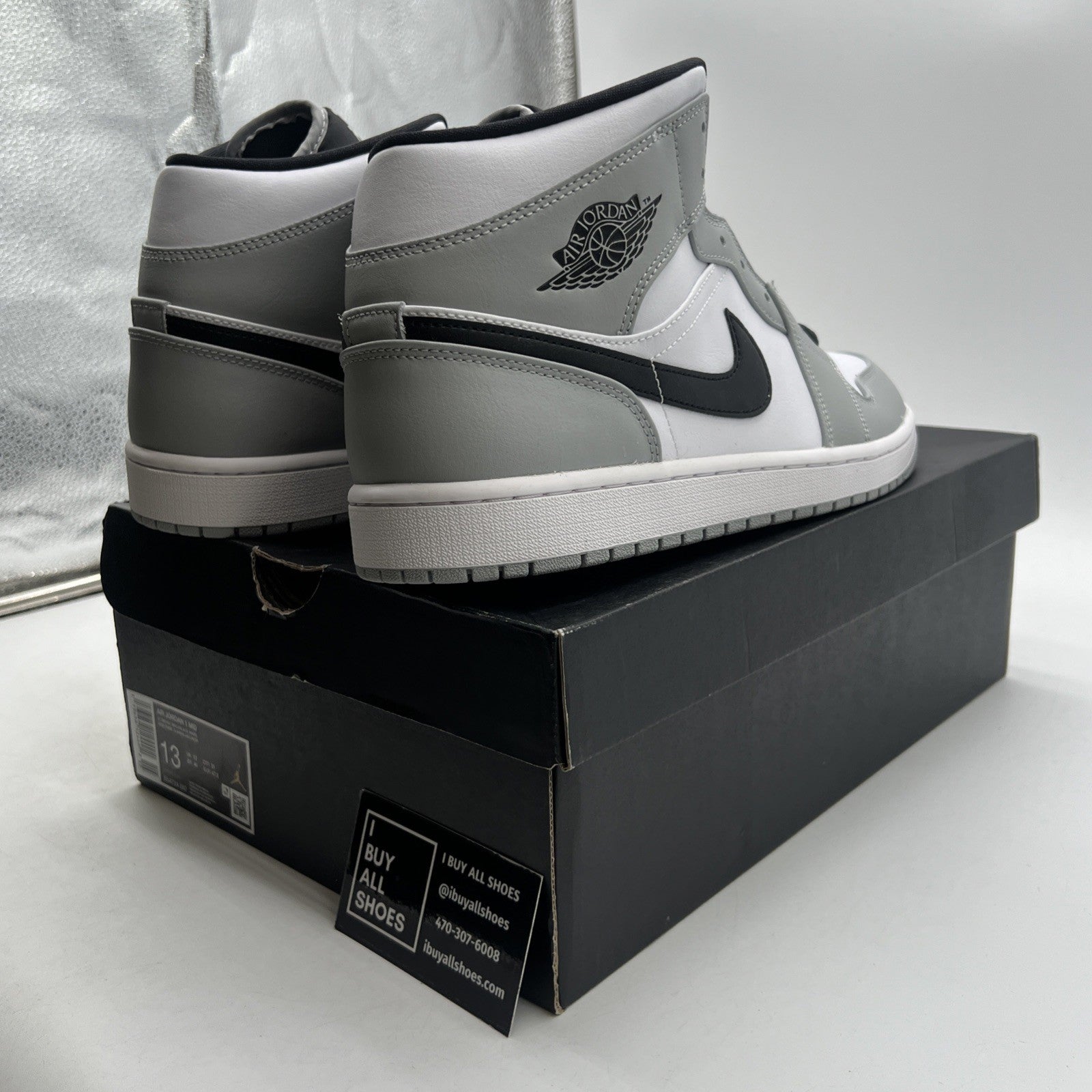 Size 13 - Air Jordan 1 Mid Gray 2020 (554724-092)