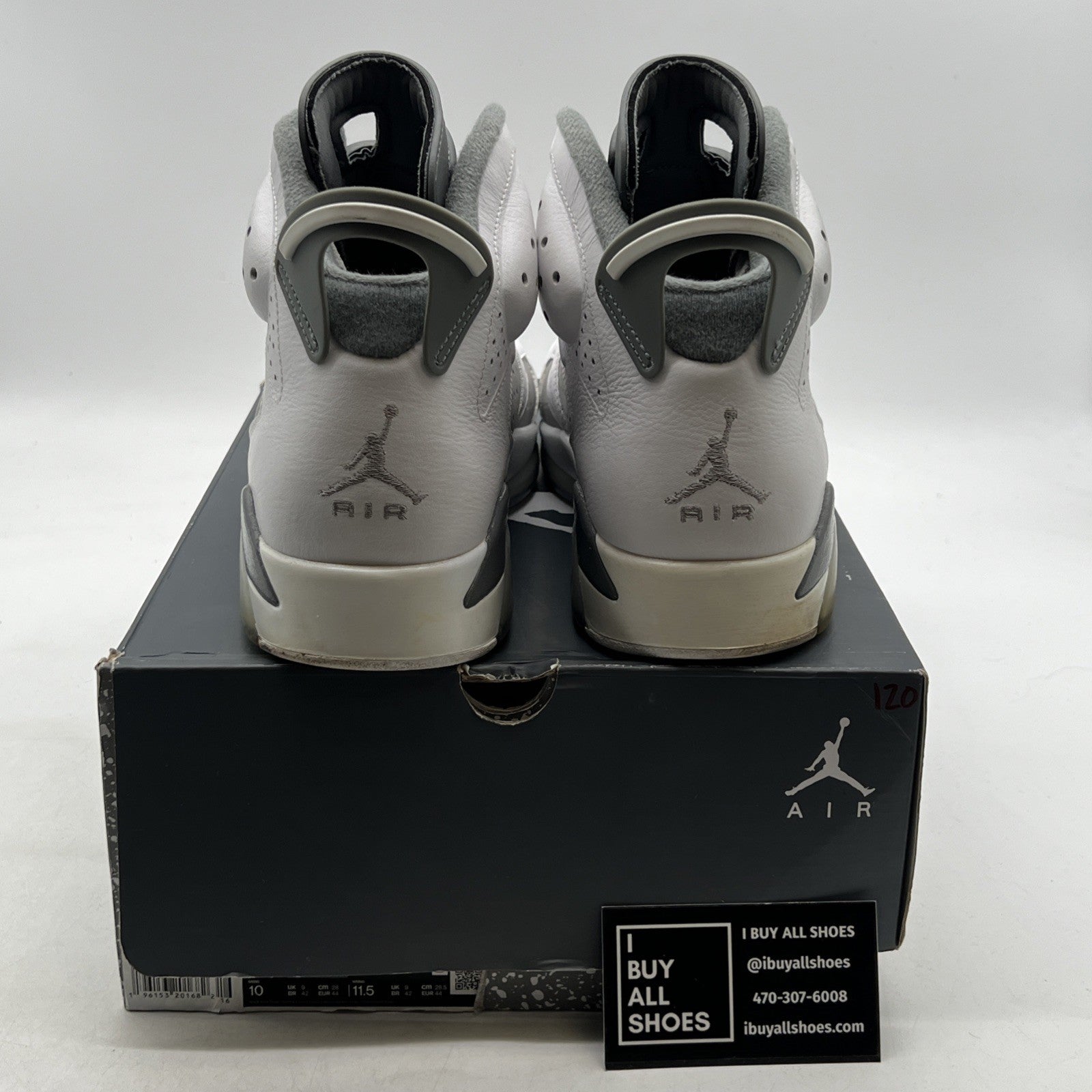 Size 10 - Air Jordan 6 Retro Low Cool Grey (CT8529-100)