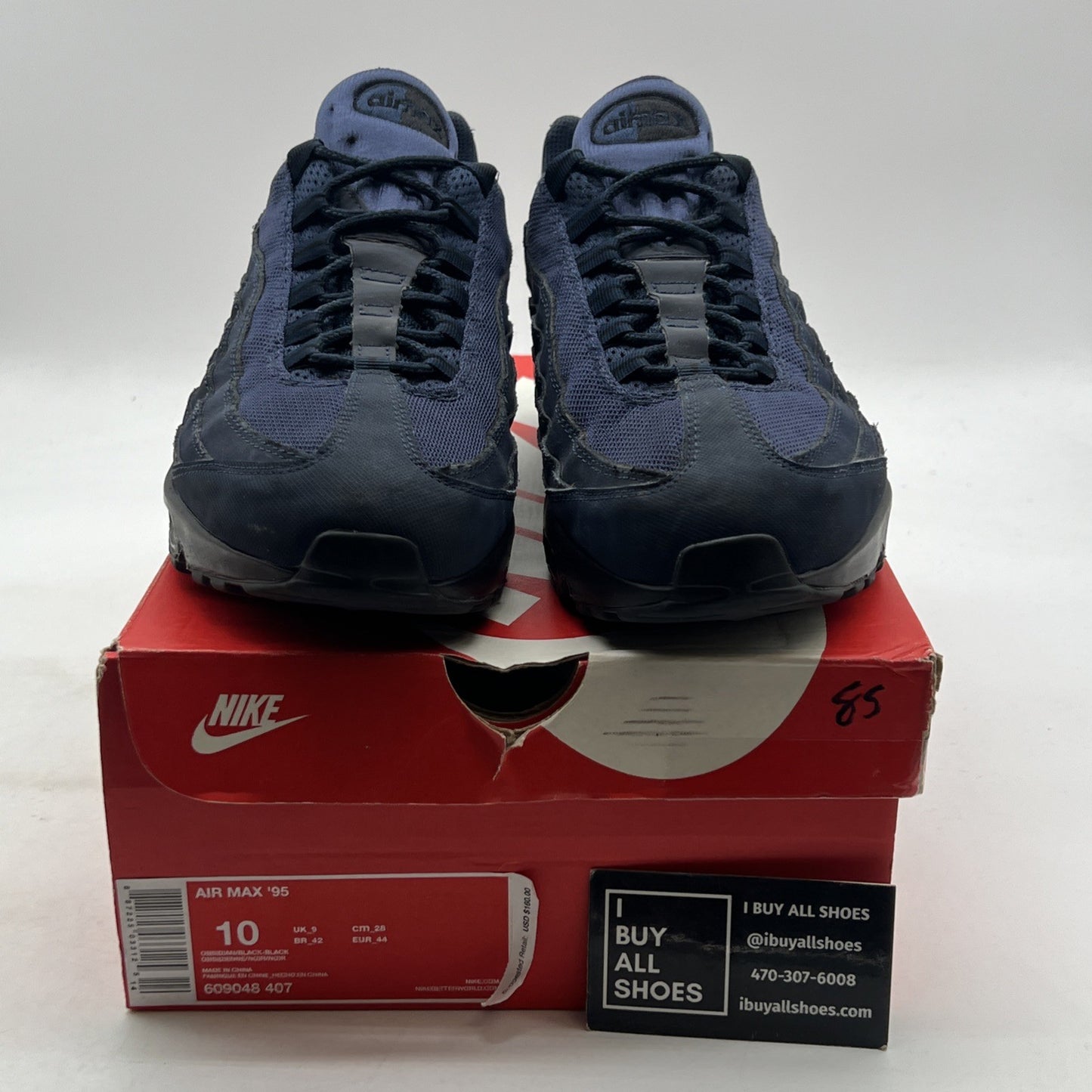 Size 10 - Nike Air Max 95 Obsidian Black (609048-407)