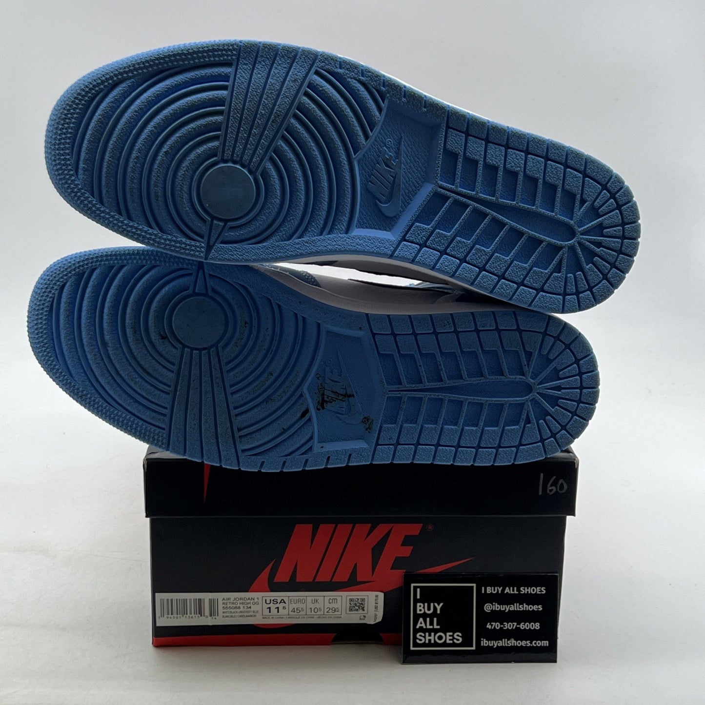 Size 11.5 - Air Jordan 1 Retro OG High University Blue (555088-134)
