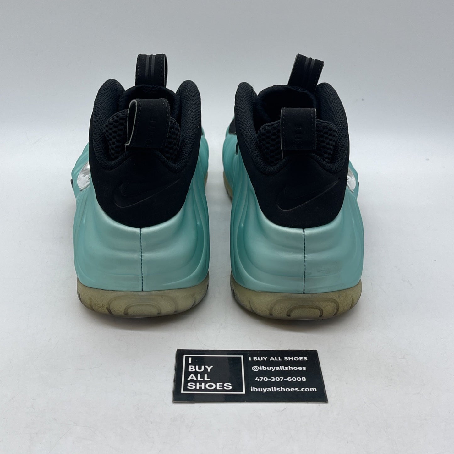 Size 10.5 - Nike Air Foamposite Pro Island Green Black Suede (624041-303)