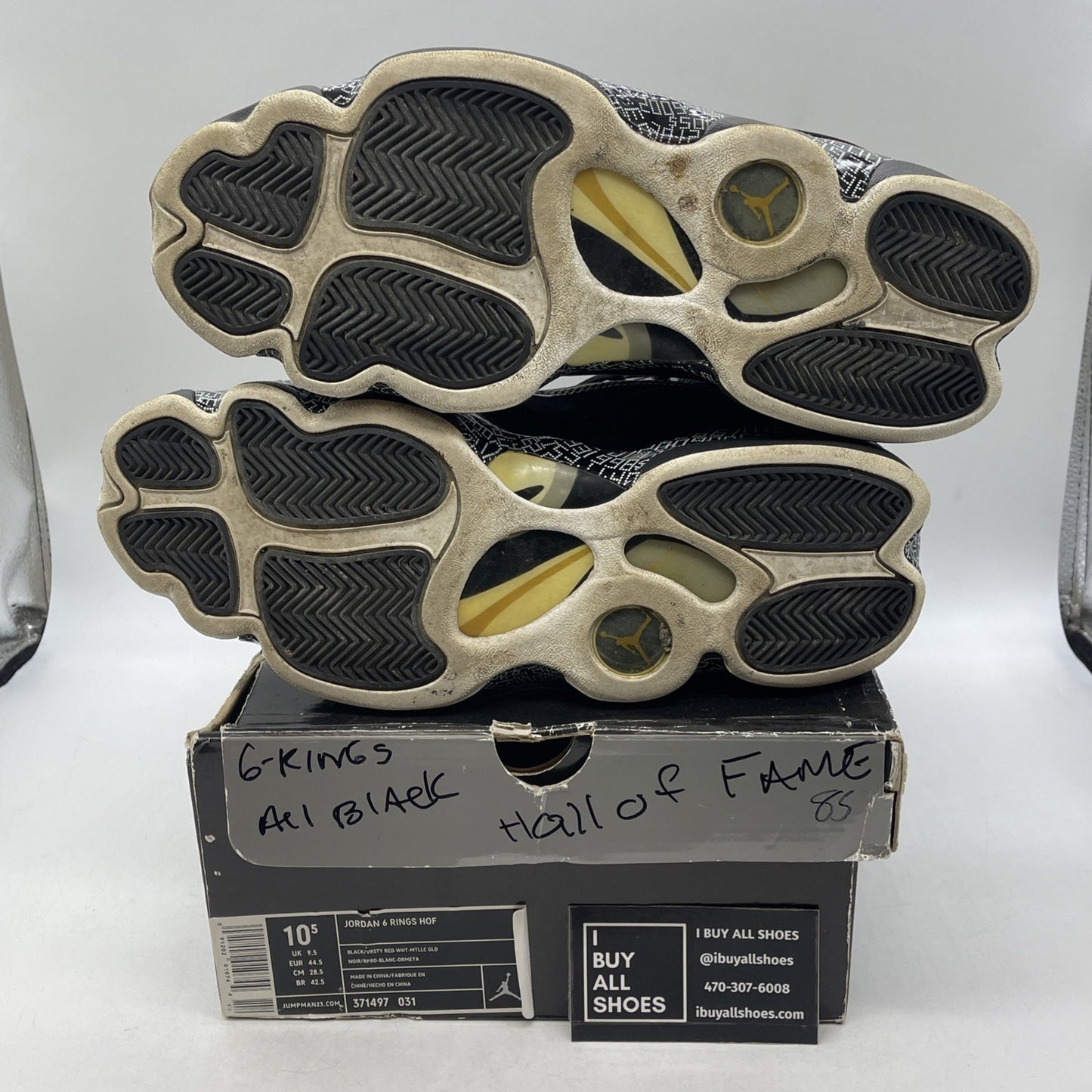 Size 10.5 - Air Jordan 6 Rings Hall Of Fame (371497-031)