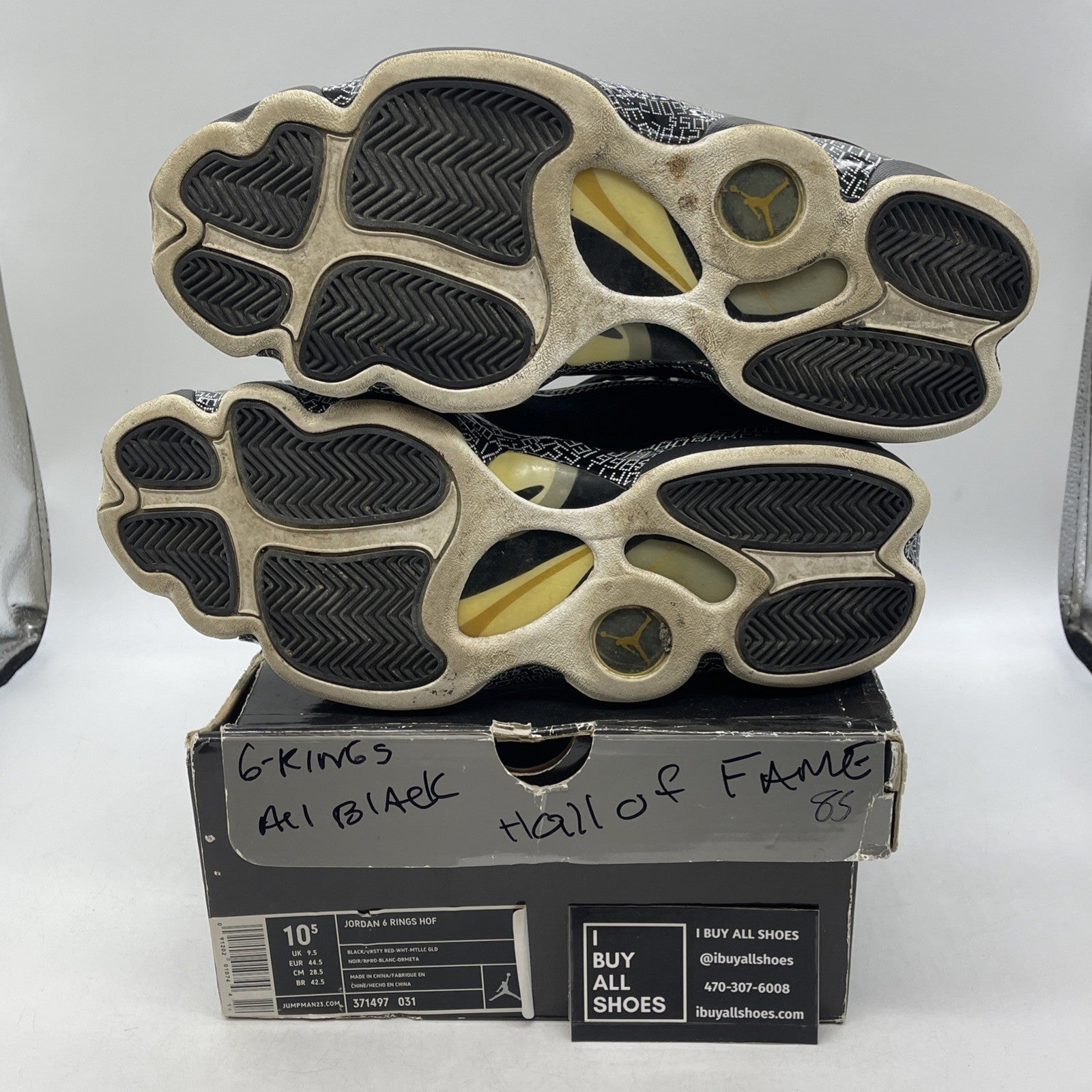 Size 10.5 - Air Jordan 6 Rings Hall Of Fame (371497-031)
