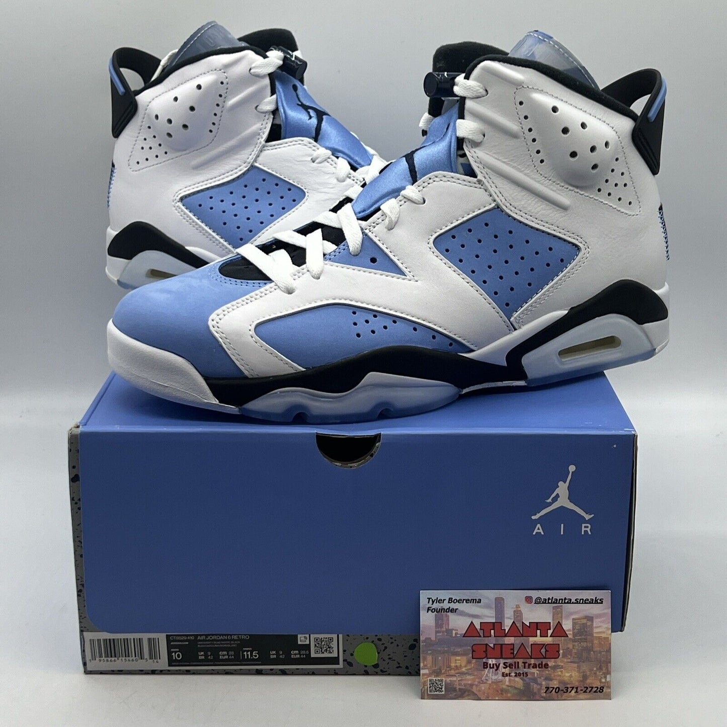 Size 10 - Jordan 6 Retro Mid UNC Home Brand New Og All