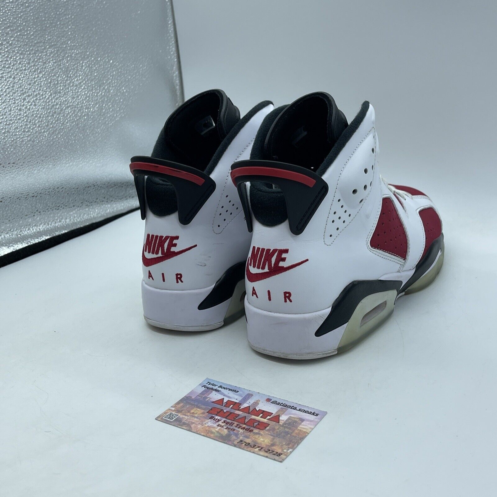 Size 8.5 - Jordan 6 Retro OG Mid Carmine Black White Leather Suede (CT8529-106)