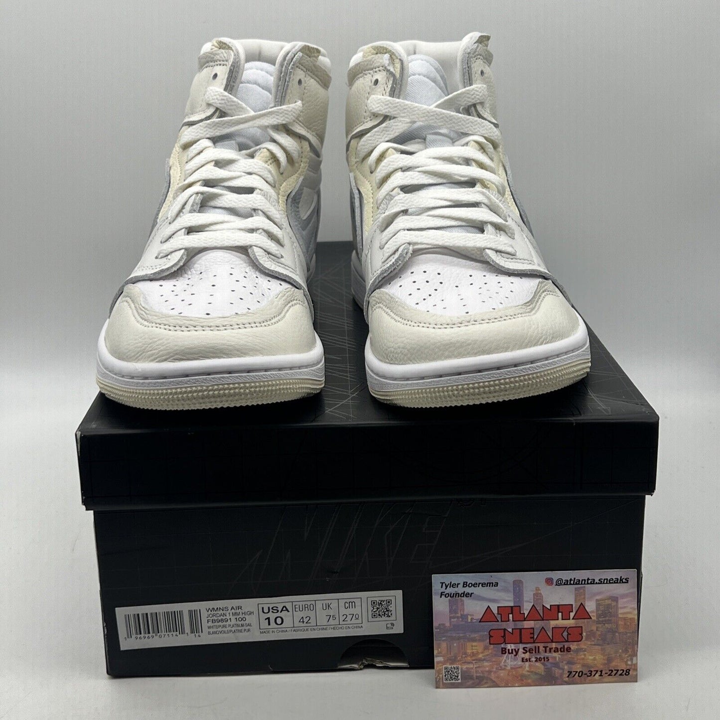 Size 10 - Air Jordan 1 Method of Make High Coconut Milk W Leather (FB9891-100)