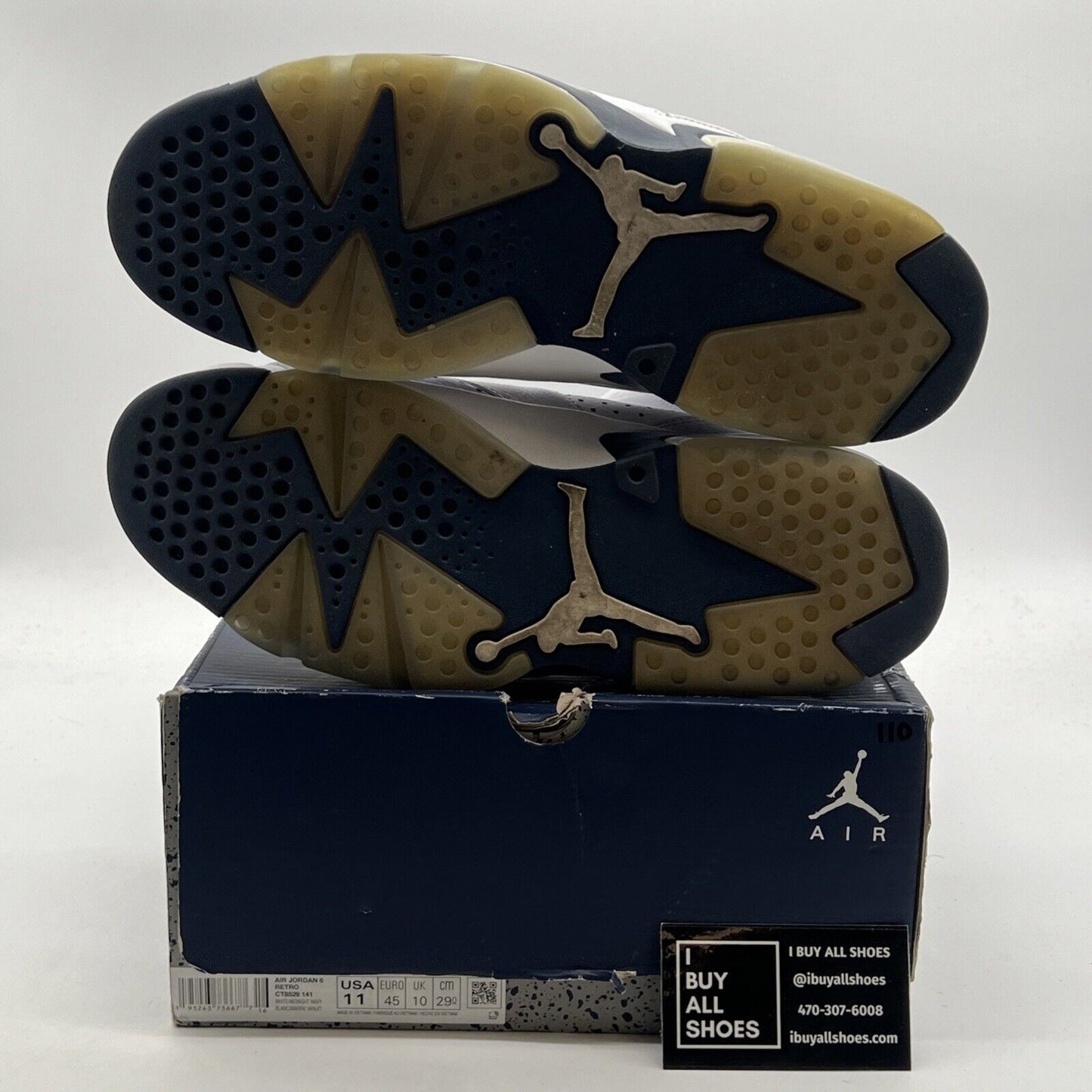 Size 11 - Air Jordan 6 Retro Midnight Navy (CT8529-141)