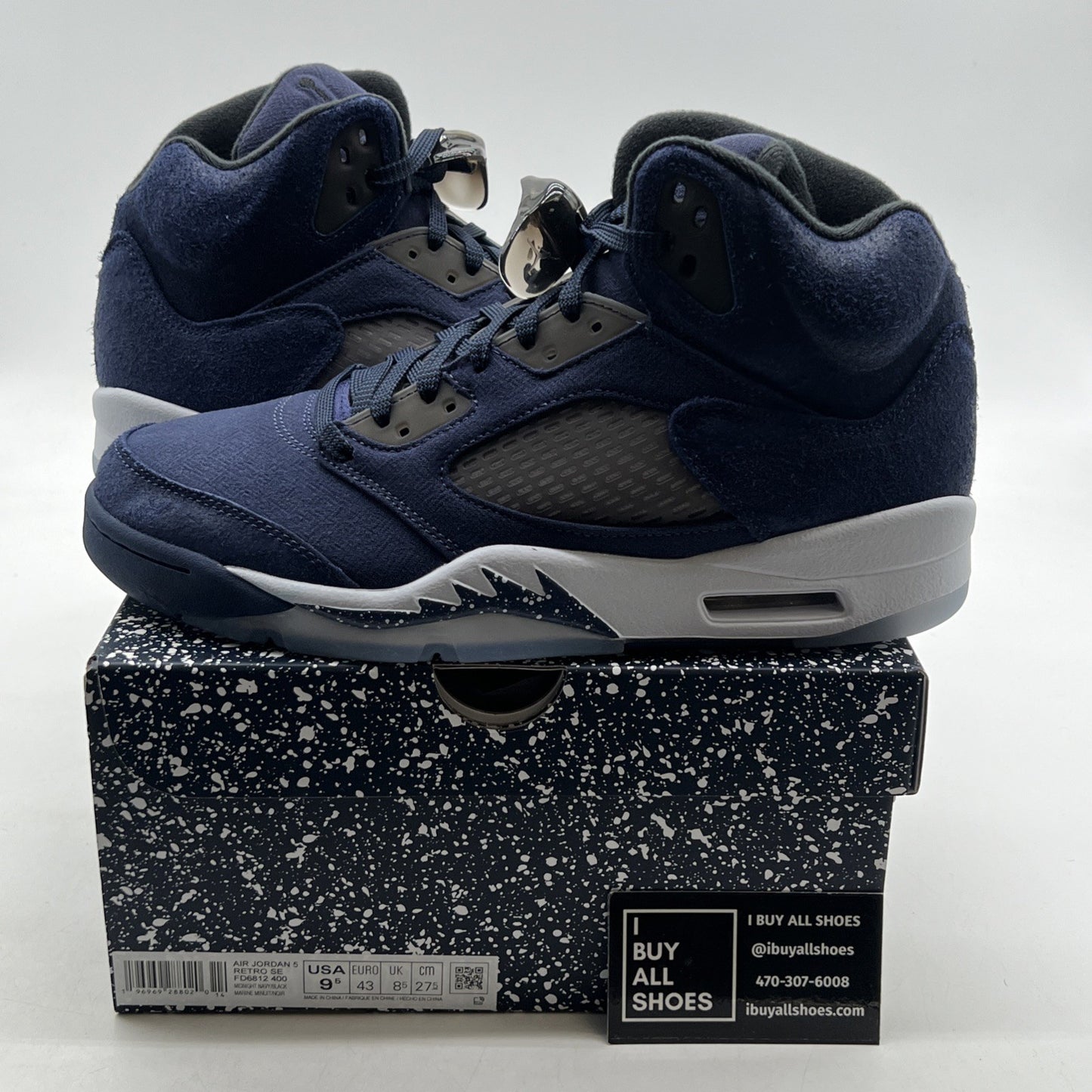 Size 9.5 - Air Jordan 5 Retro SE Midnight Navy (FD6812-400)