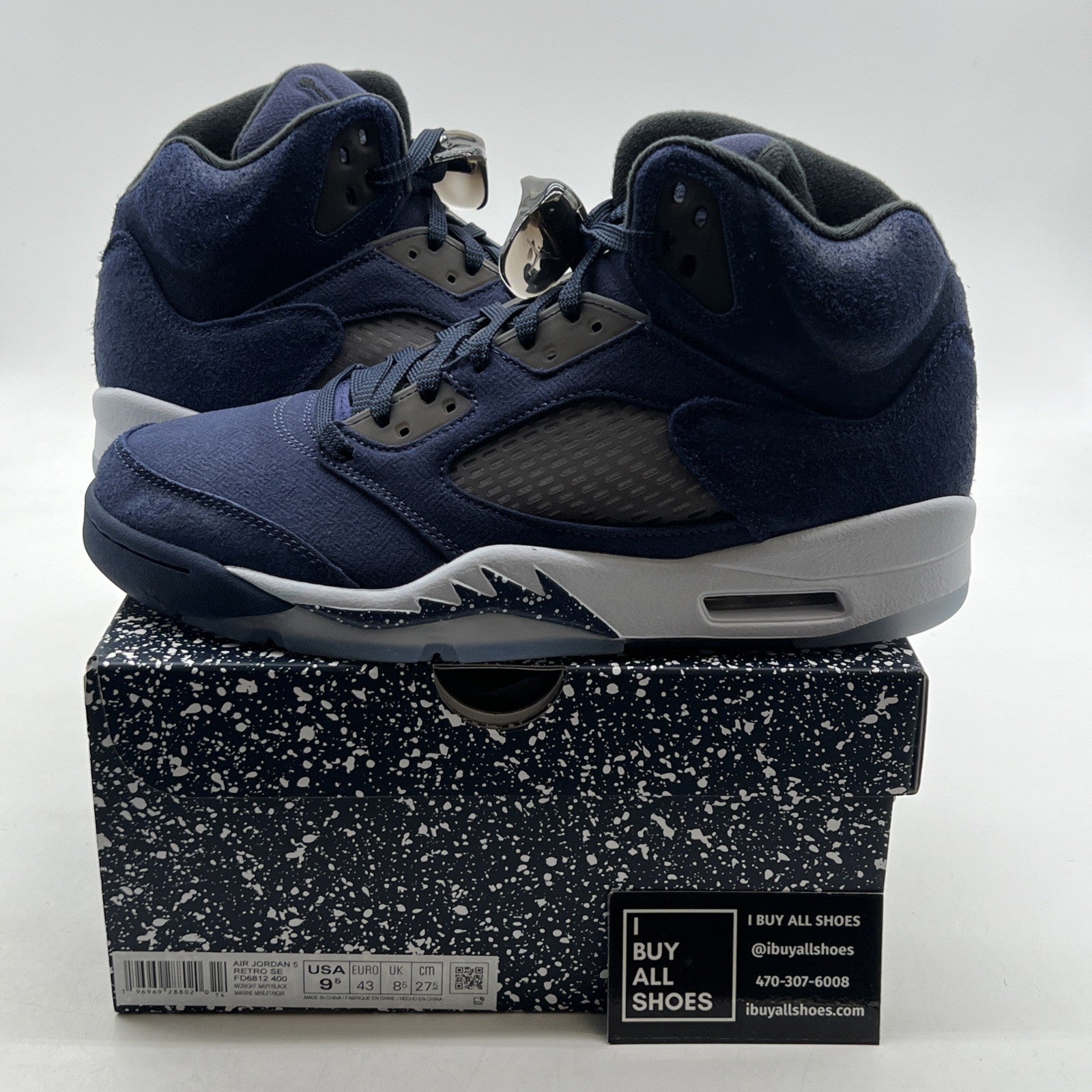 Size 9.5 - Air Jordan 5 Retro SE Midnight Navy (FD6812-400)