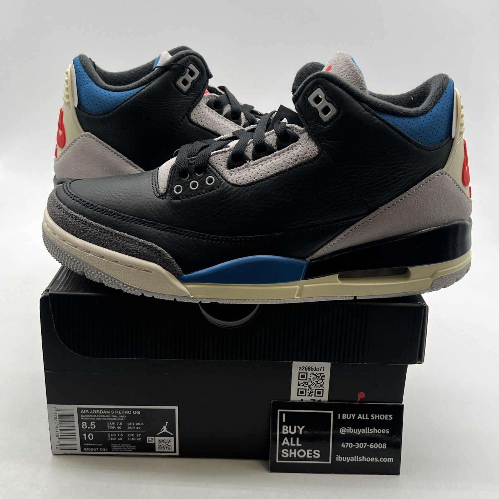 Size 8.5 - Air Jordan 3 Retro OG Rare Air (IB8967-004)