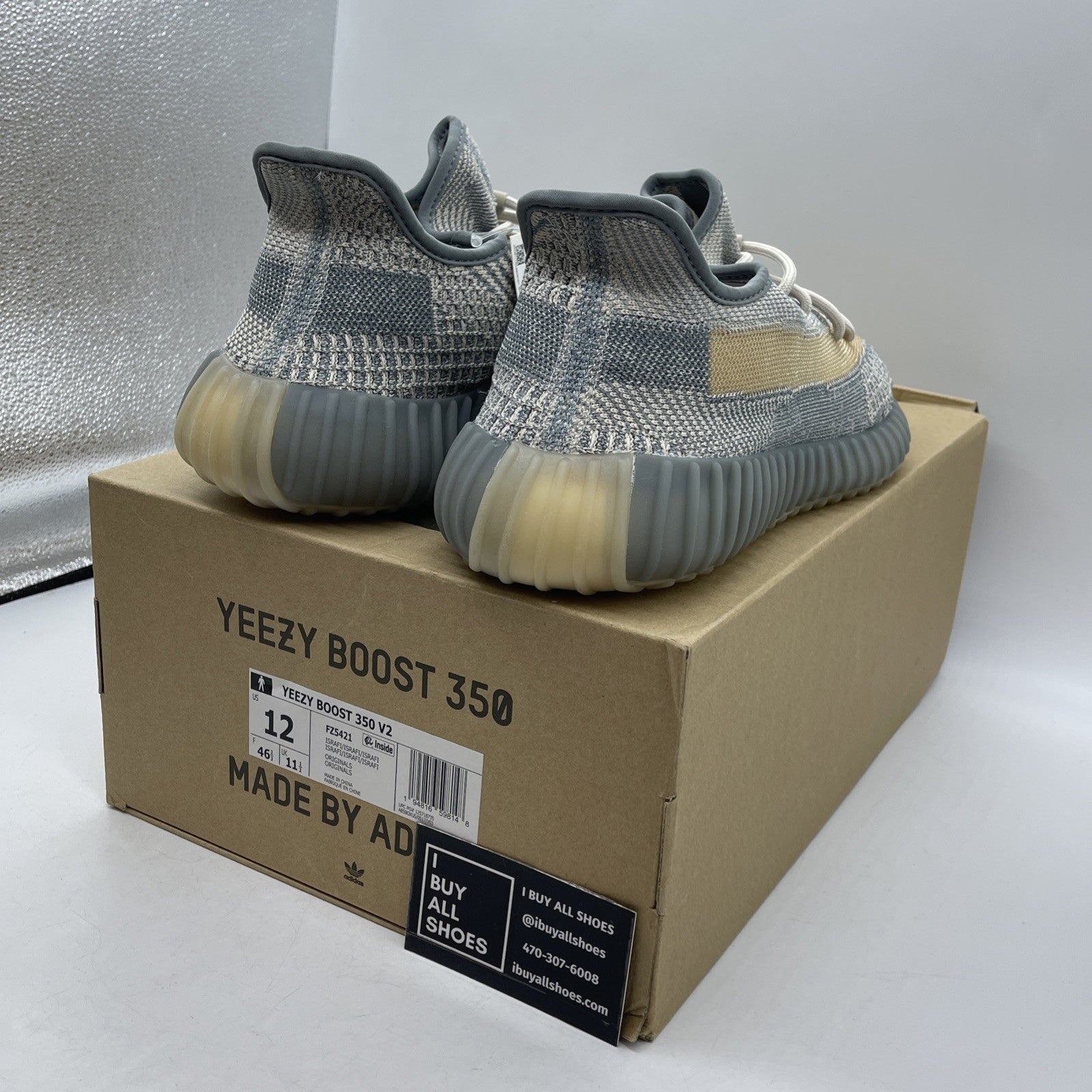 Size 12 - adidas Yeezy Boost 350 V2 Low Israfil (FZ5421)