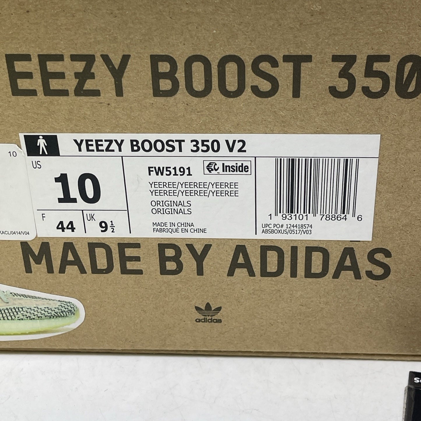 Size 10 - adidas Yeezy Boost 350 V2 Yeezreel Non-Reflective Black (FW5191)